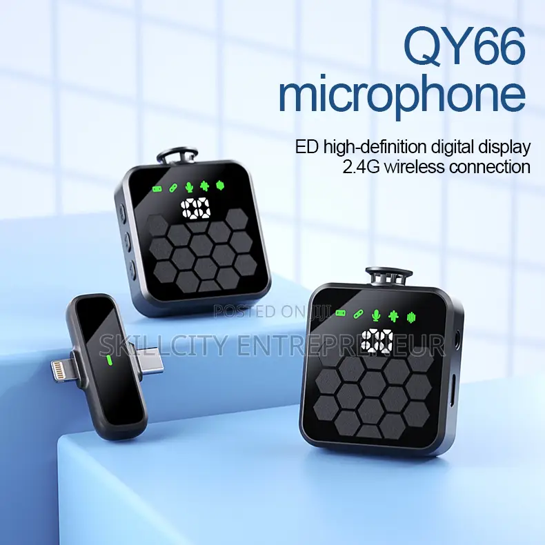 QY66 Wireless Lavalier Microphone