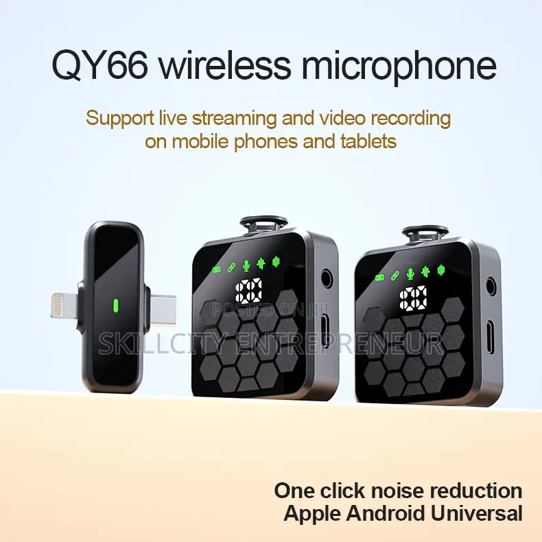 QY66 Wireless Lavalier Microphone