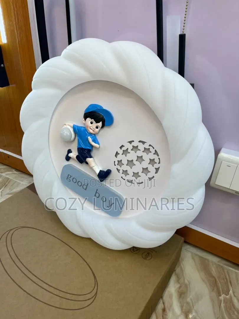 Kids LED Ceiling Light 50cm | Cartoon Girl, Boy & Rocket Designs