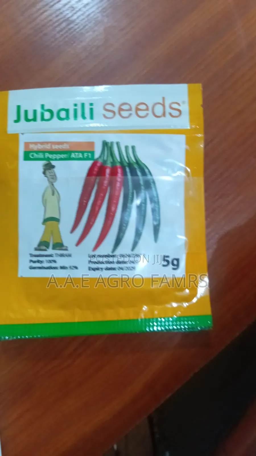Jubali Seeds Chills Pepper