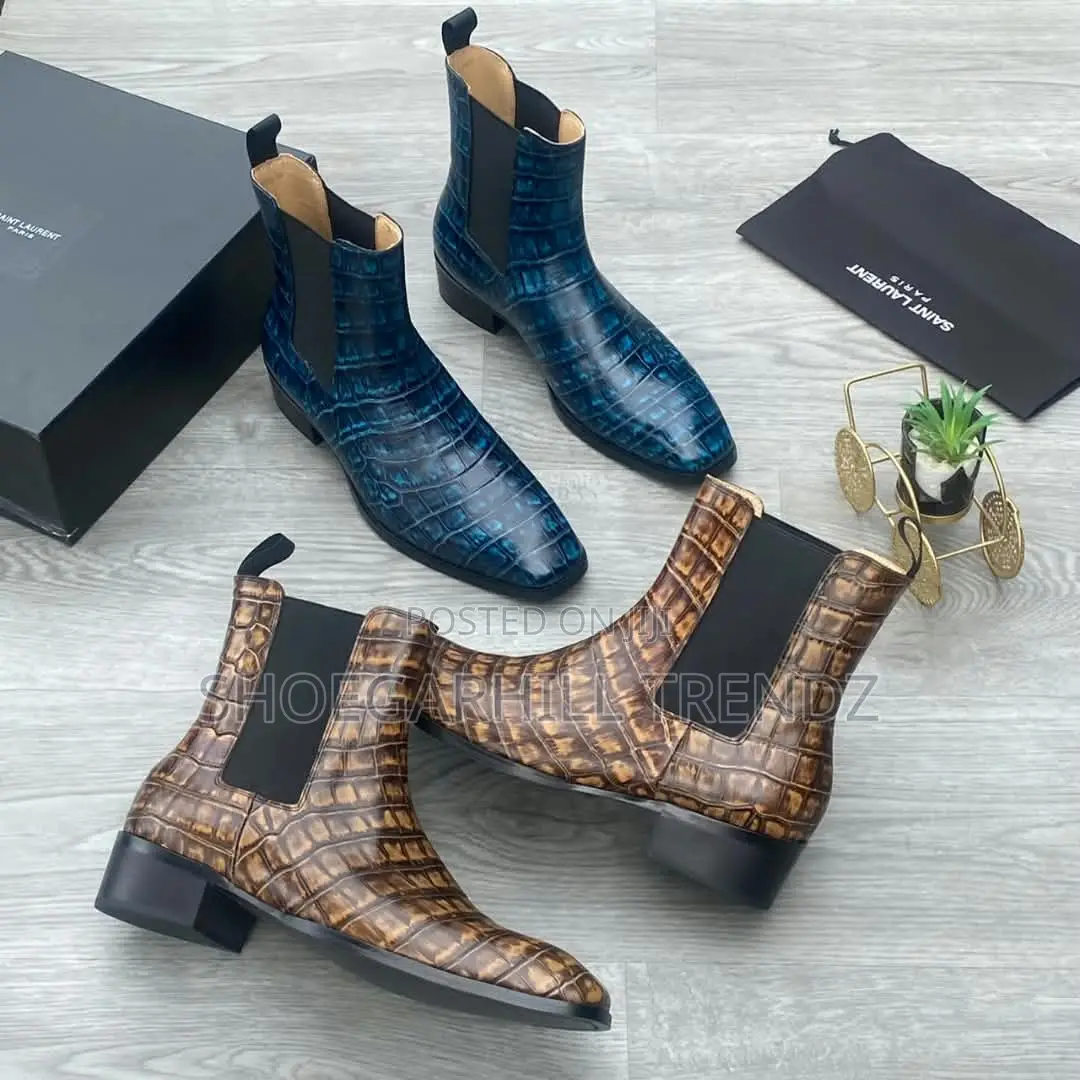 Skin Leather Saint Laurent L Wyatt Boots