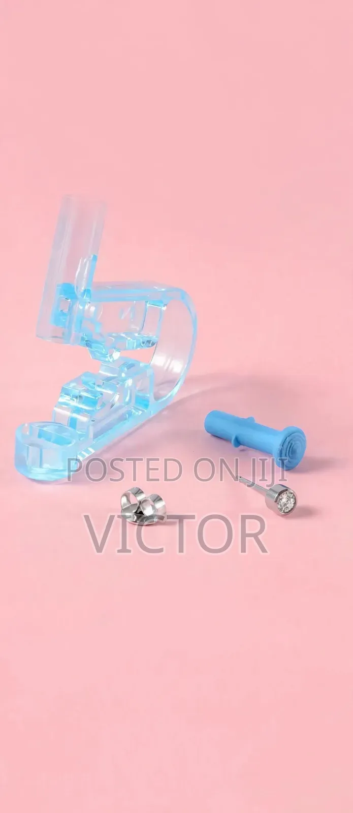 Disposable Self Ear Piercing Kit - Painless & Sterile + Diamond Stud
