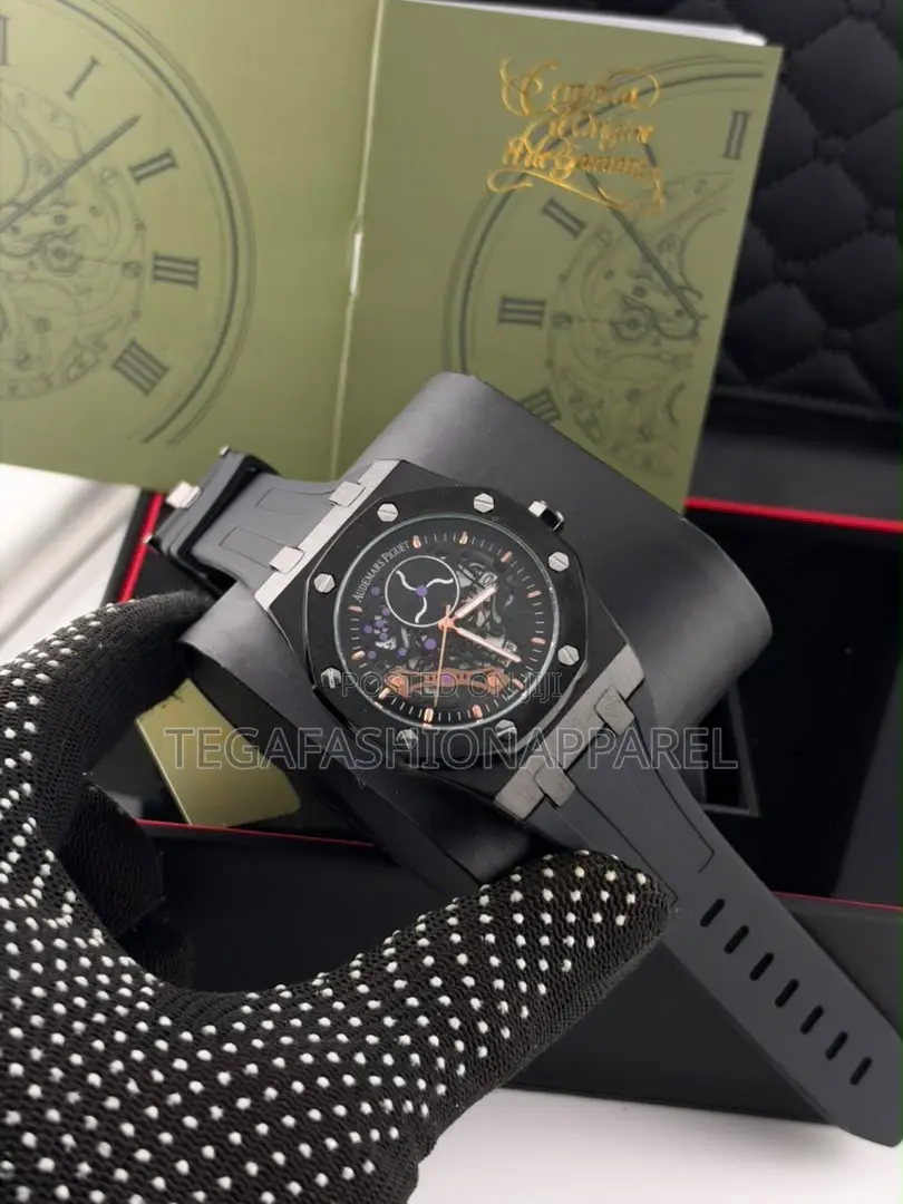 Audermas Piguet Rubber Strap Watch