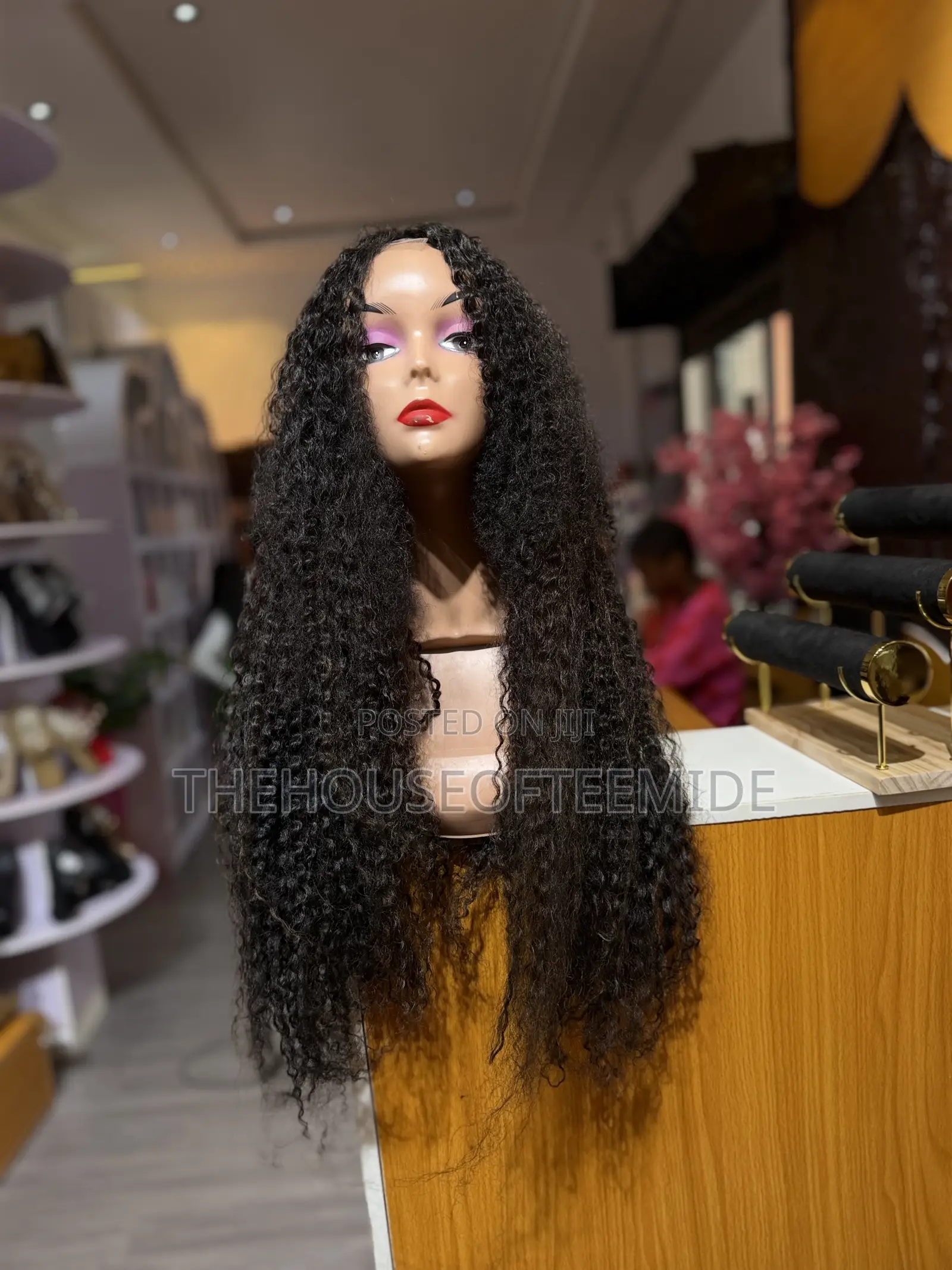 Beautiful Long Curly Water Curly Wig for Women