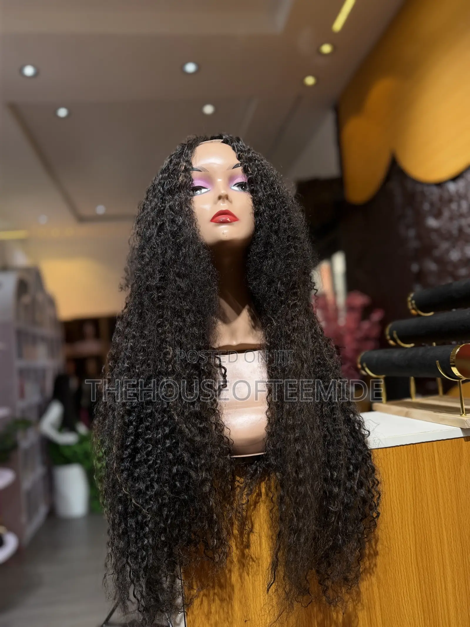 Beautiful Long Curly Water Curly Wig for Women