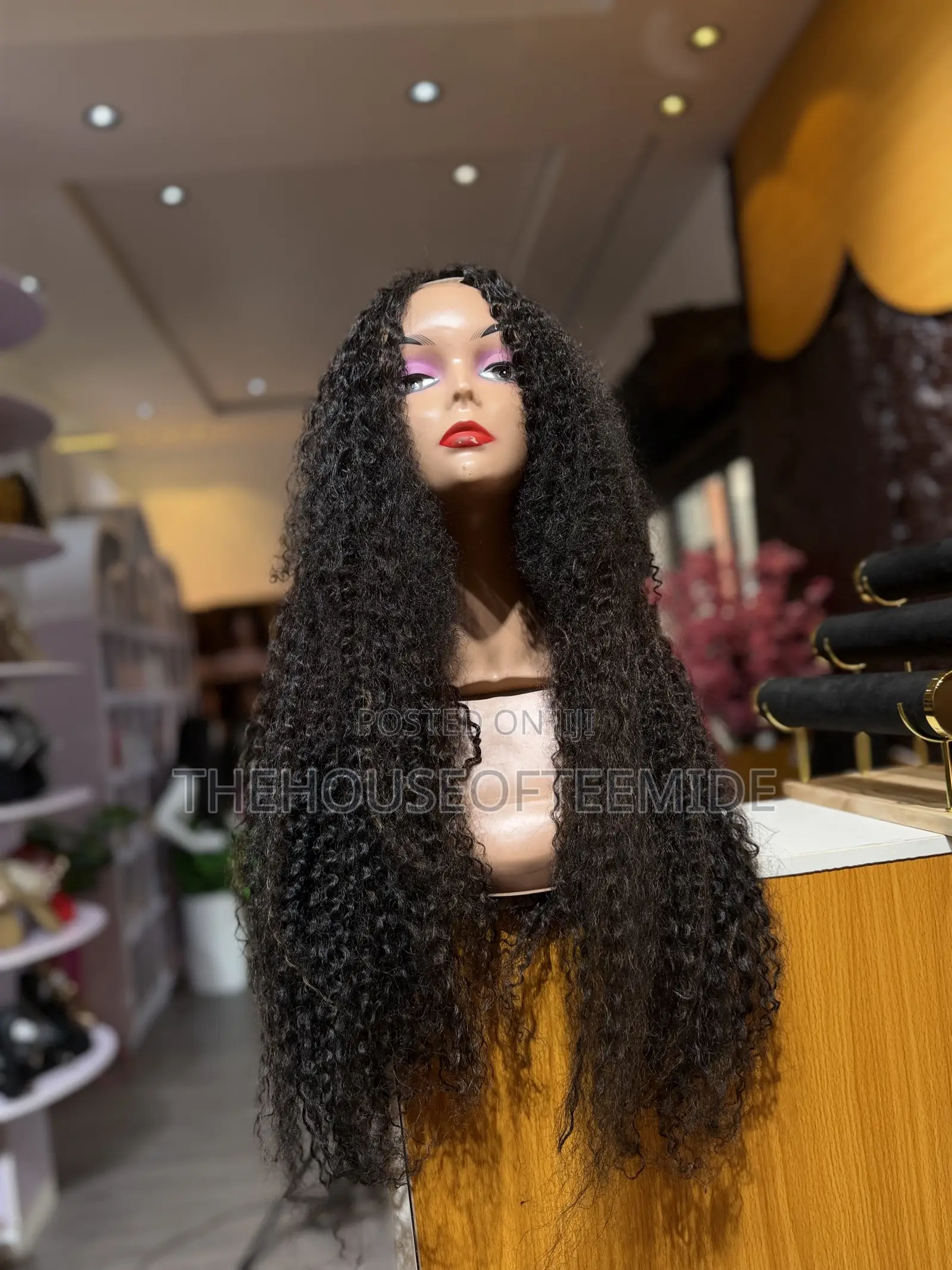Beautiful Long Curly Water Curly Wig for Women