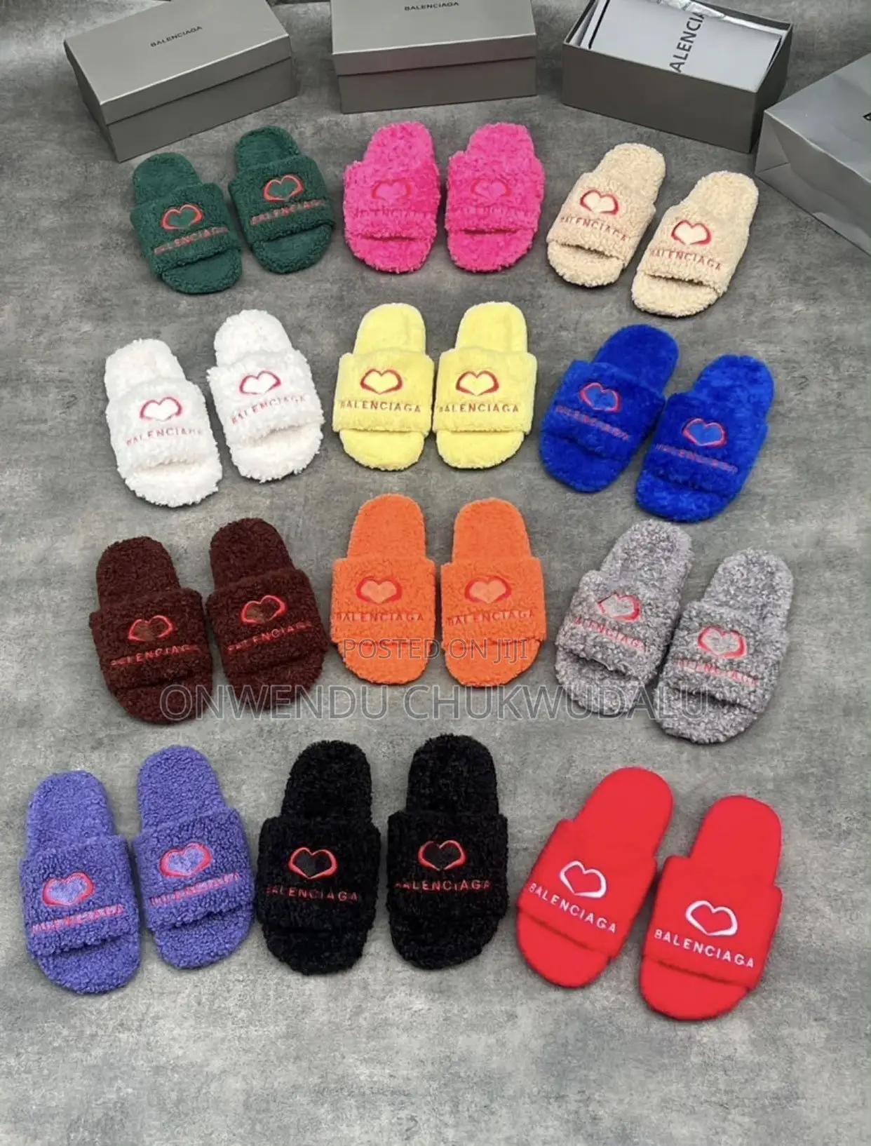 Balenciaga Furry Slides
