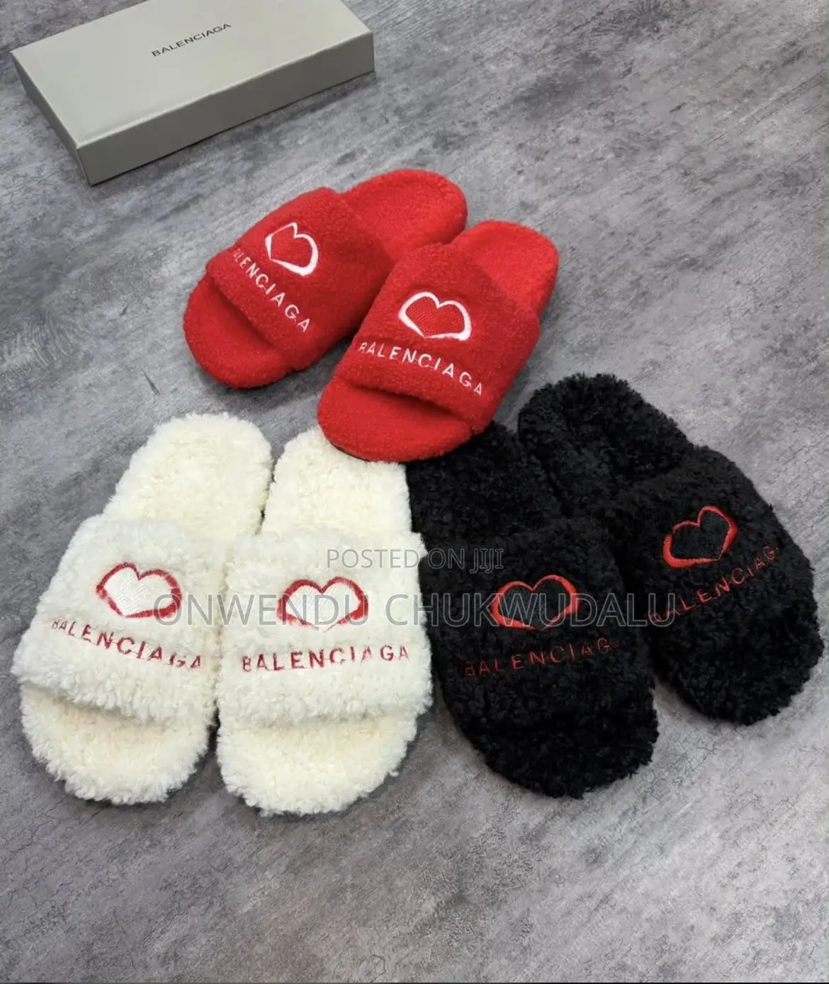 Balenciaga Furry Slides