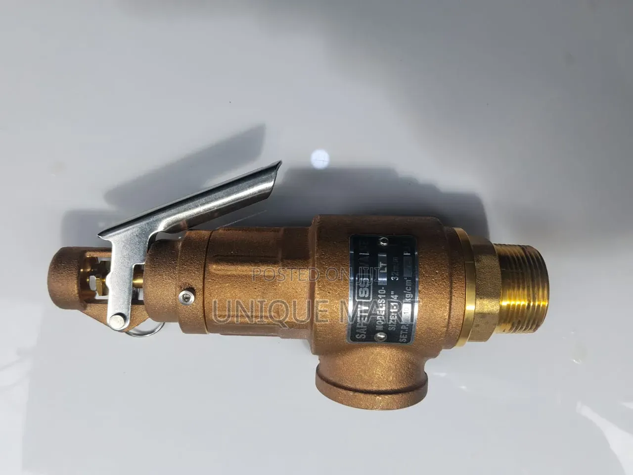 1-1⁄4" Brass Safety Valve (Manual). 10Bar
