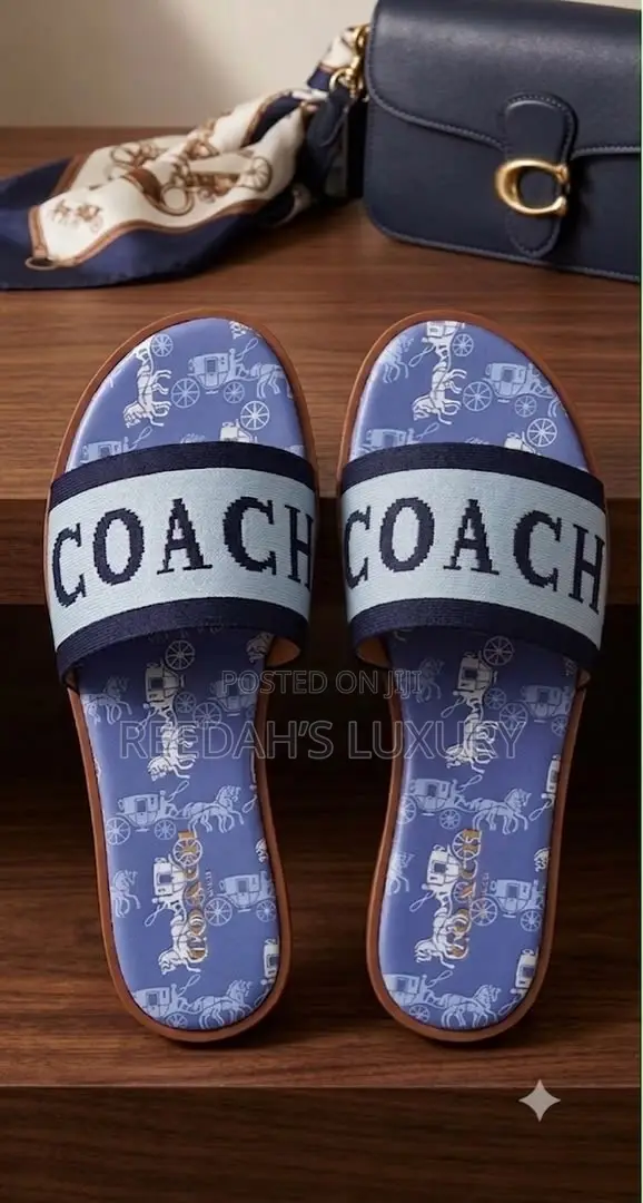 Coach Floral Slide Slippers