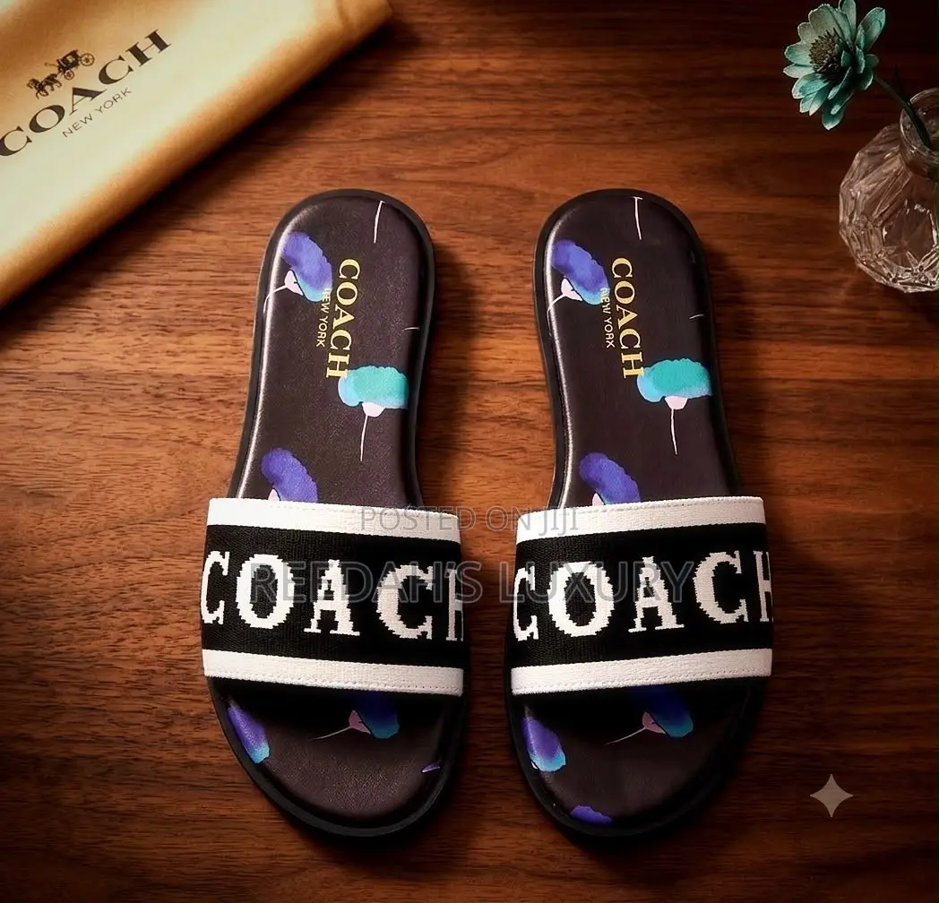 Coach Floral Slide Slippers