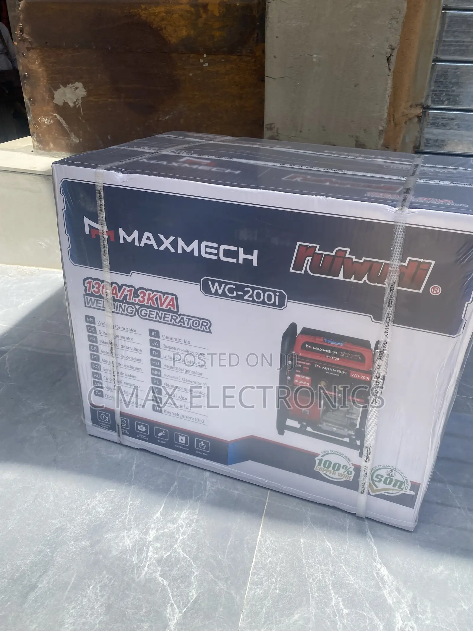 Maxmech 1.3KVA Inverter Welding Generator WG-200i - 100% Copper Coil