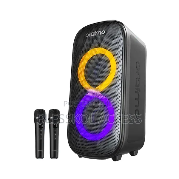 Oraimo SpaceBox Max 200W Auracast SpaceBox Max & 2 Wireless Microphone