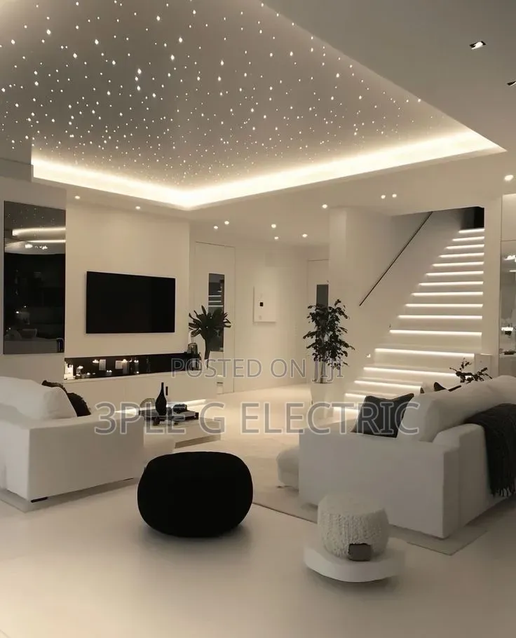 Optic Fibre Star Ceiling Light – Luxury Interior Lighting