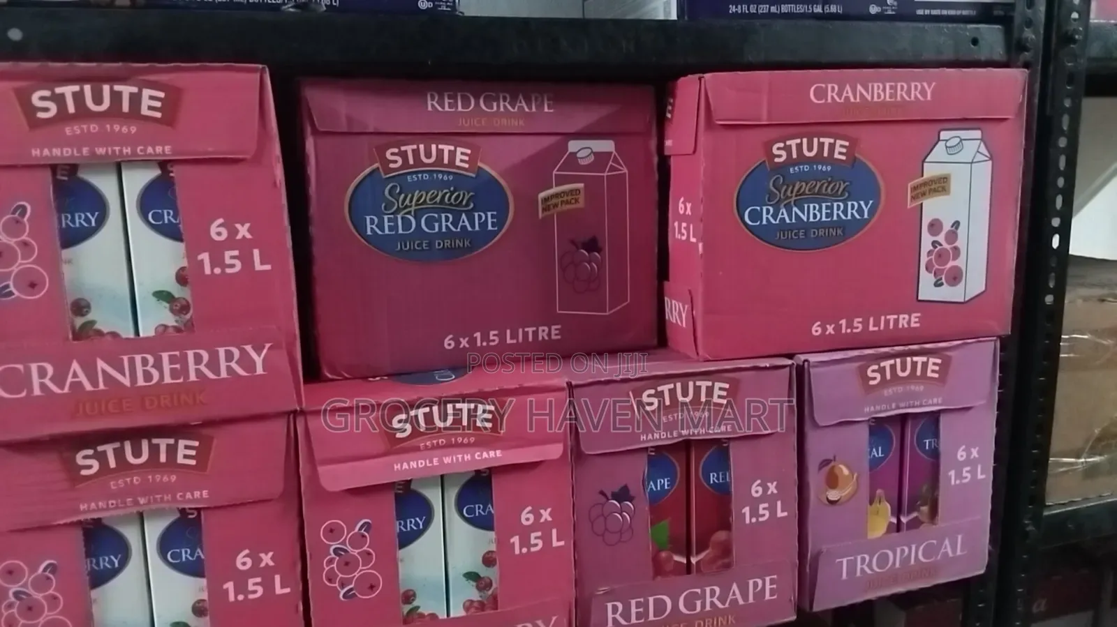Stute Superior Cranberry Juice Drink 6× 1.5 Liters