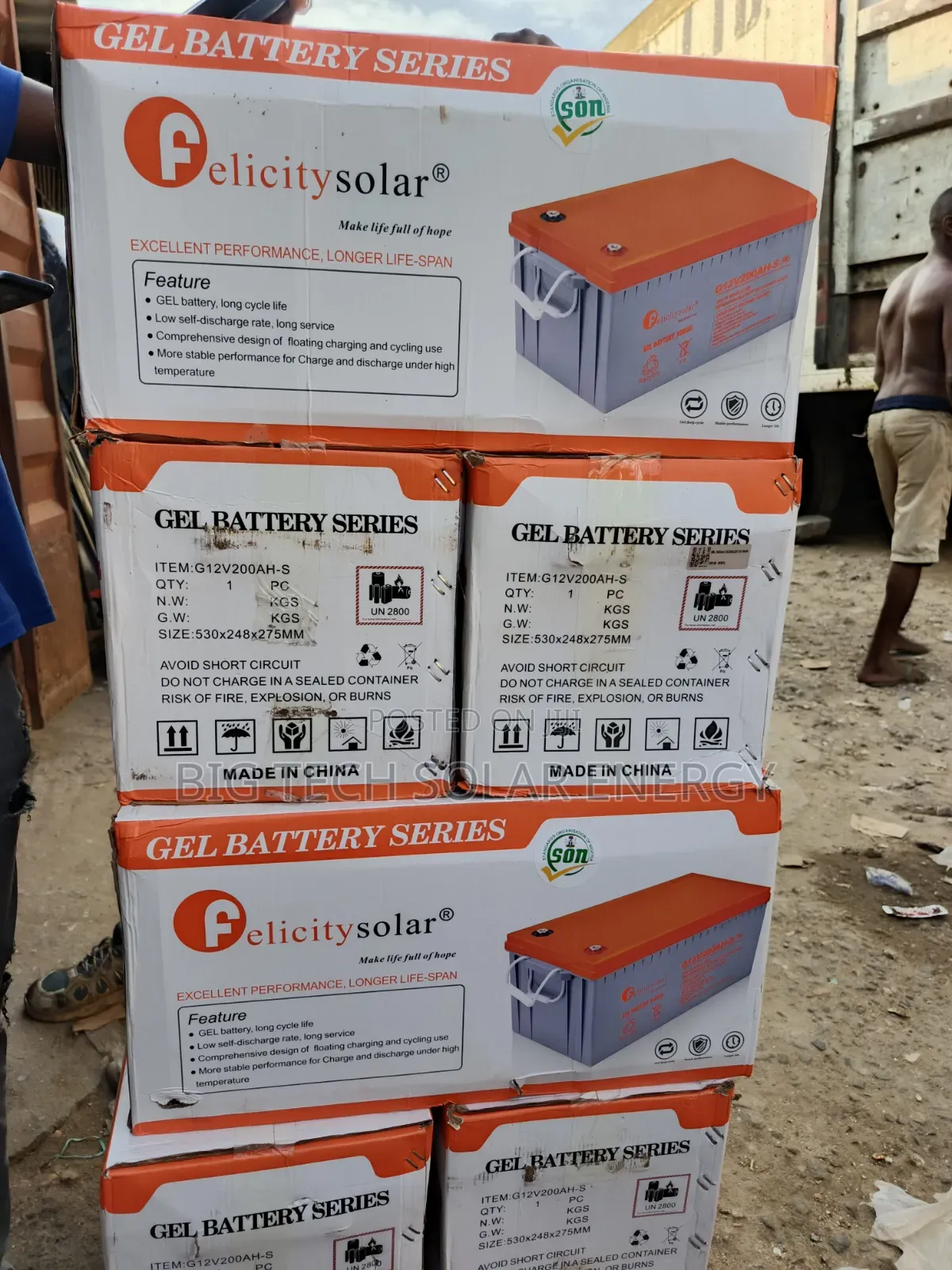 200ah 12v Felicity Dry Cell Battery