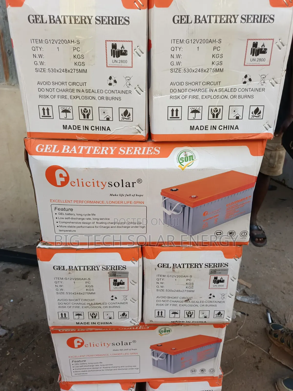 200ah 12v Felicity Dry Cell Battery