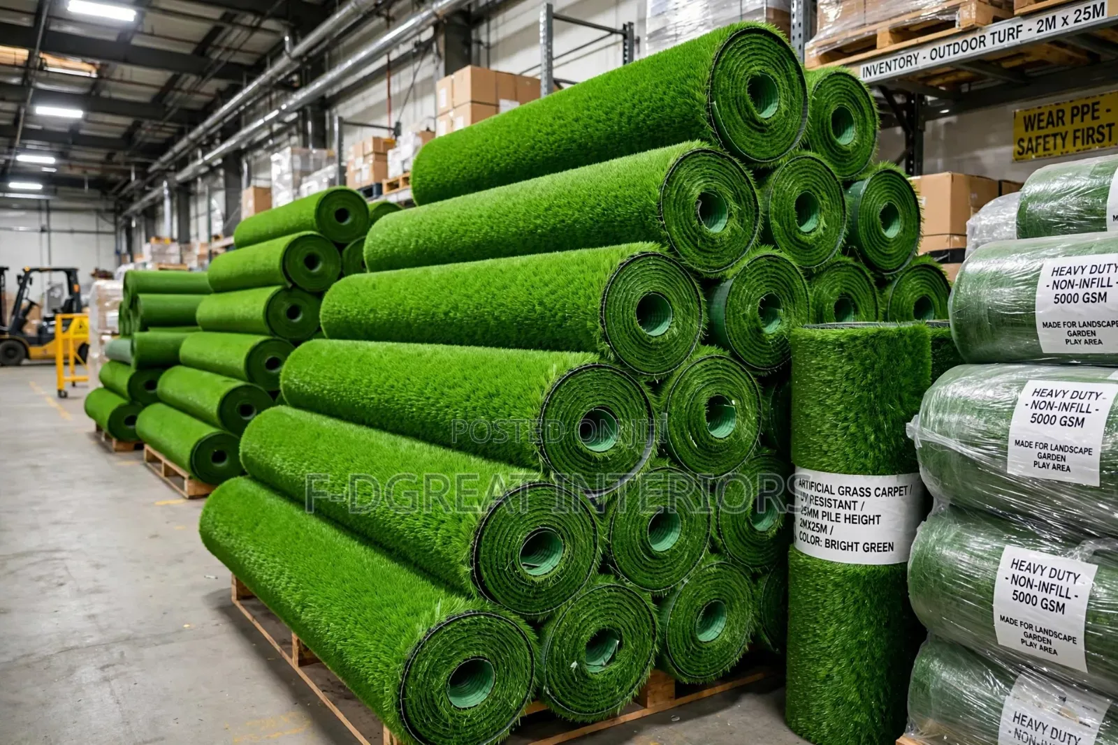 Artificial Grass Carpet Available in Abuja, Installation