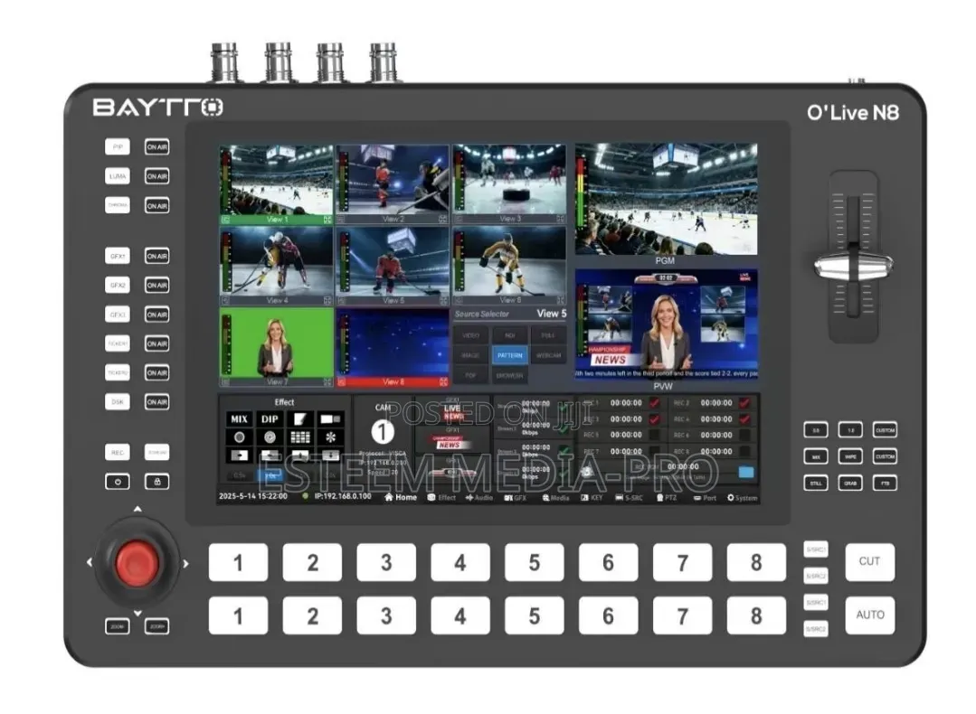 N8 Movmagic 4K 8 Channel NDI/SDI/HDMI Professional Video Switcher ISO