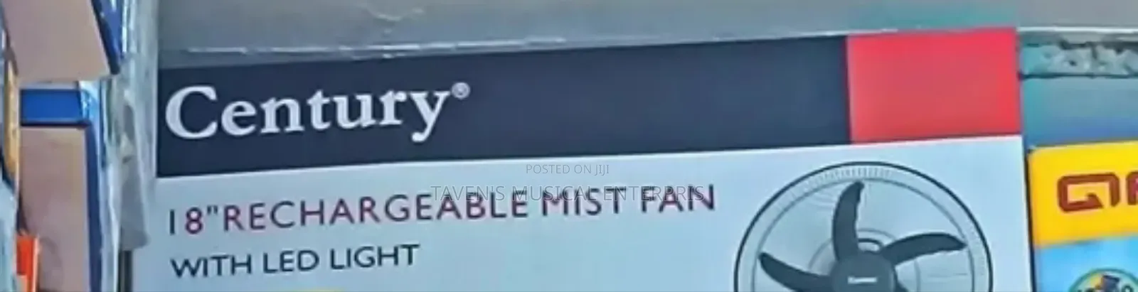 Century 18" Rechargeable Mist Fan