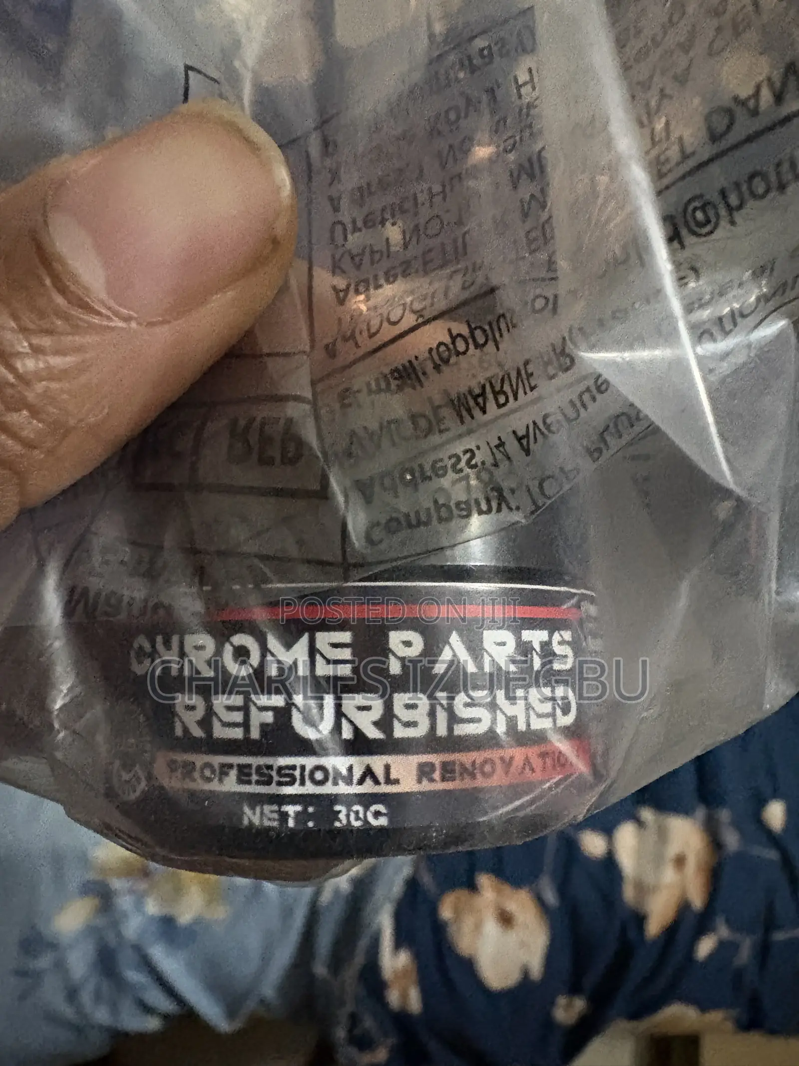 Metal Shinning and Refurbishing Cream and Sponge