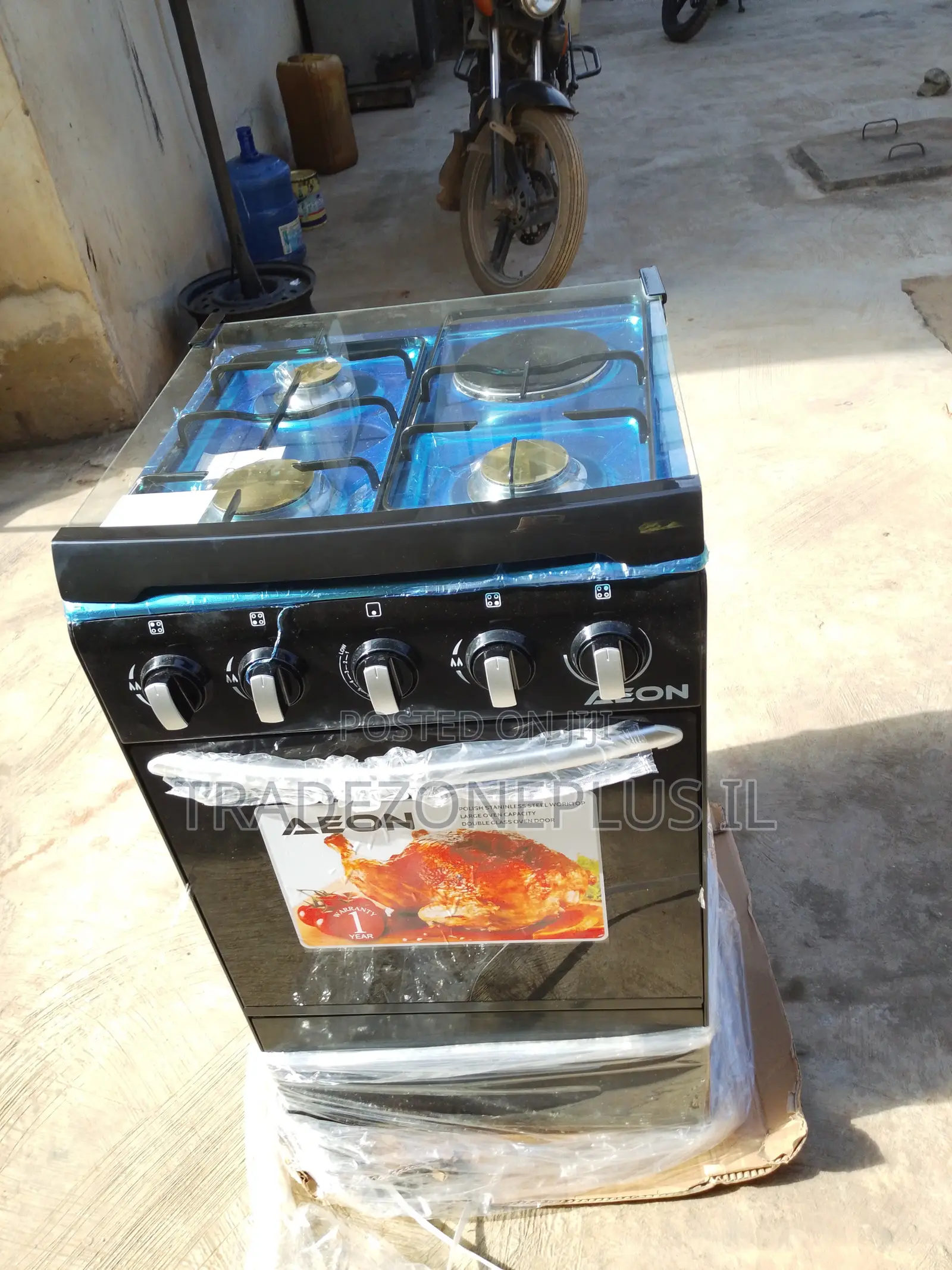 50x50 AEON AGC5031 Standing Cooker 3 Gas 1 Electric