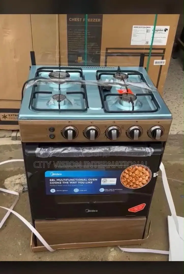 Midea 4-Burner Standing Gas Cooker