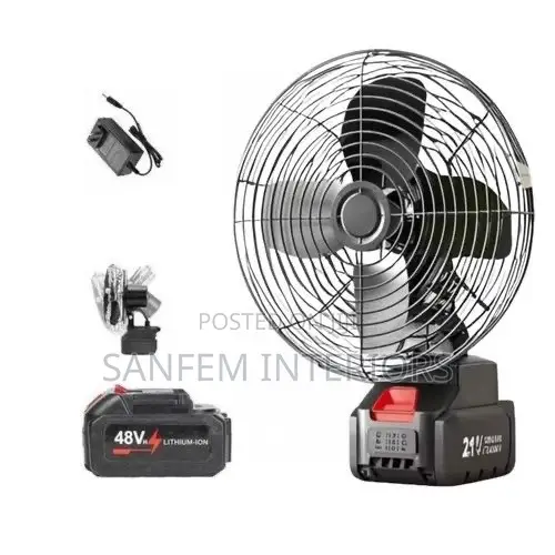 Rotating Rechargeable Fan Lithium Battery.