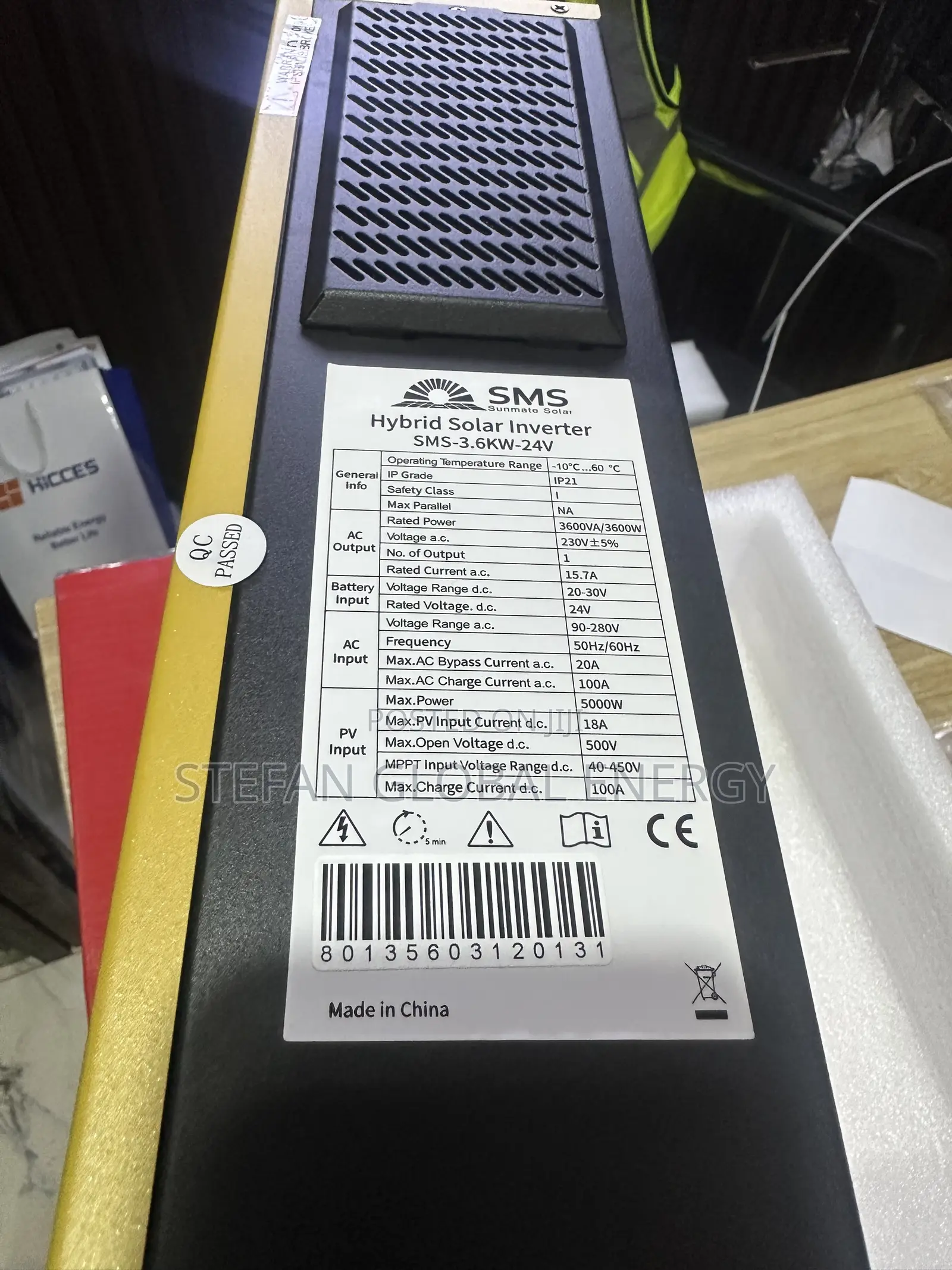 3.6kva .24v Sunmate Hybrid inverter.with 100ah Max Current Charge
