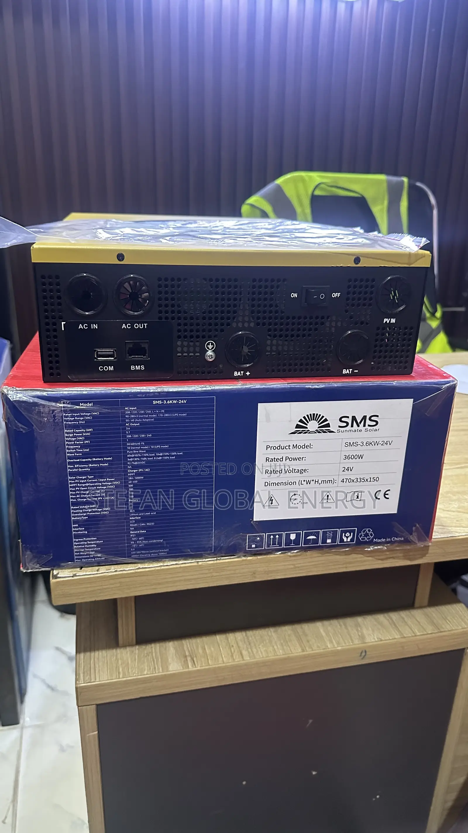 3.6kva .24v Sunmate Hybrid inverter.with 100ah Max Current Charge