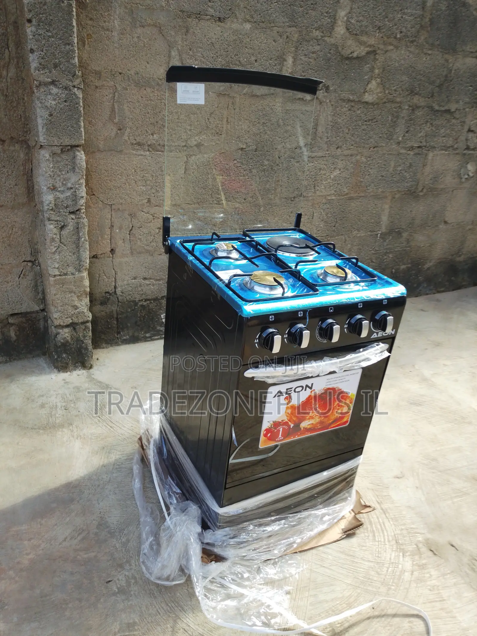 Quality 4 Burner Gas Electric Cooker AEON 50x50