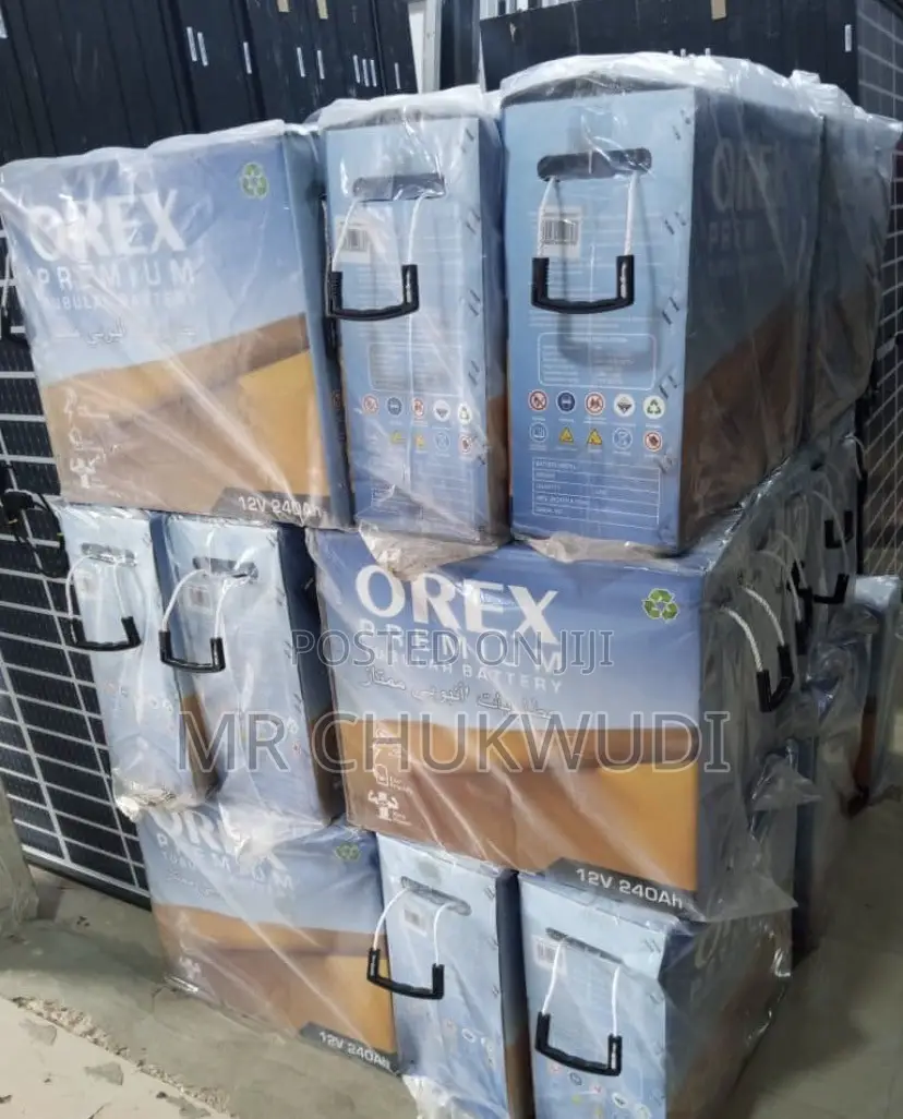 240ah 12v Orex Solar Tubular Batteries Is Available