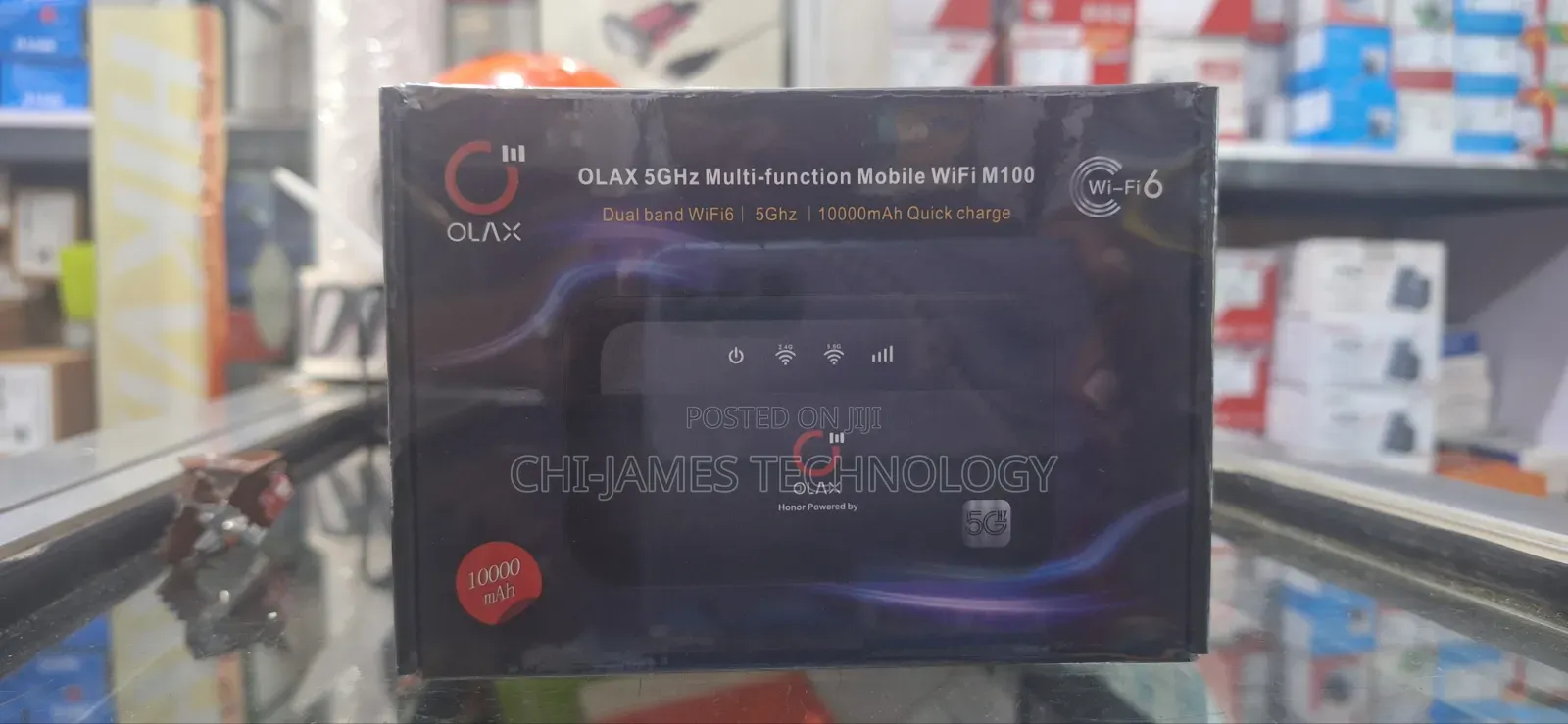 OLAX M100 2-in-1 Mobile WiFi Router & Power Bank.