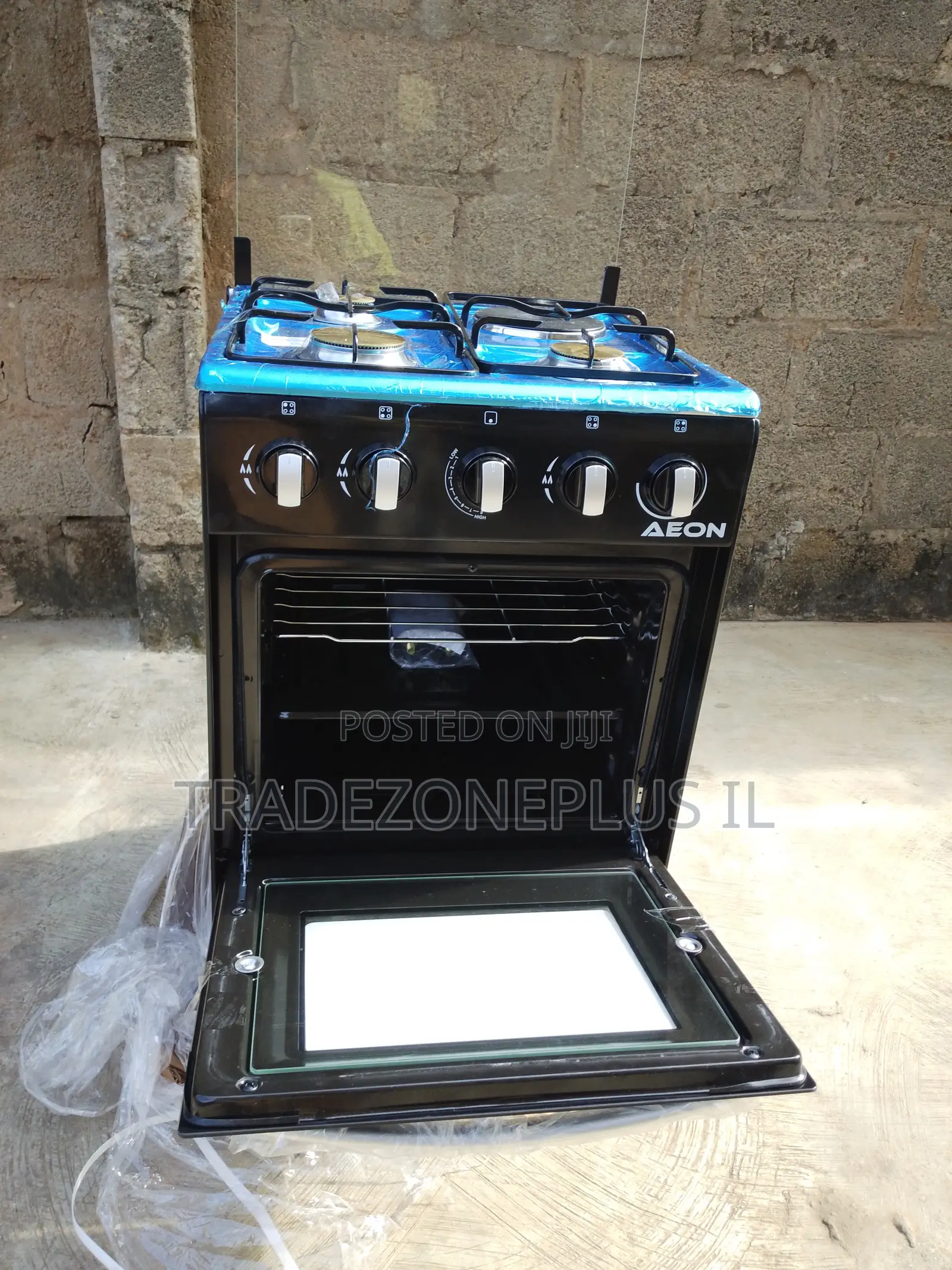3 Gas Burner Standing Cooker 50x50 AEON AGC5031