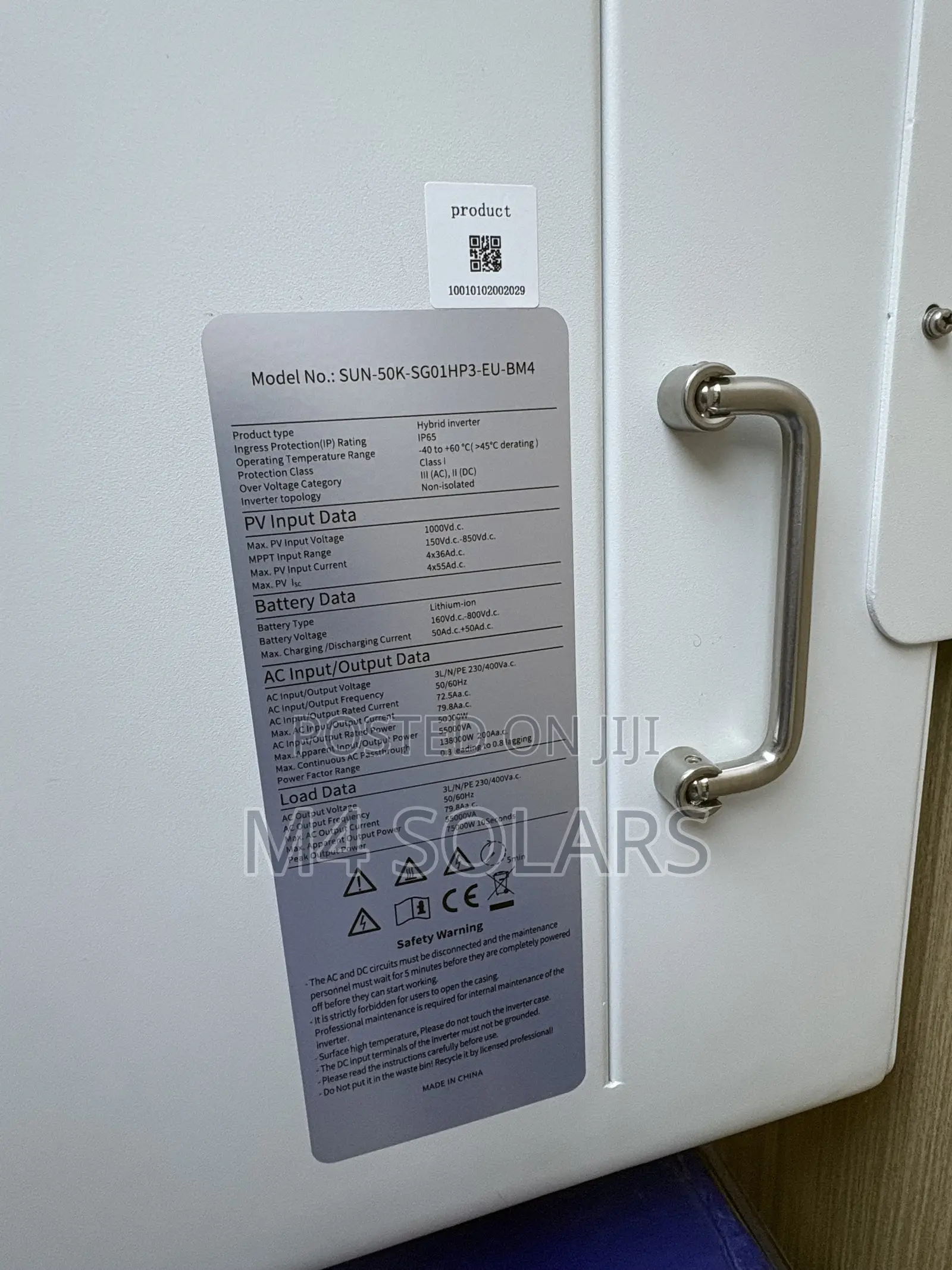 Deye 50kw Industrial Hybrid Inverter