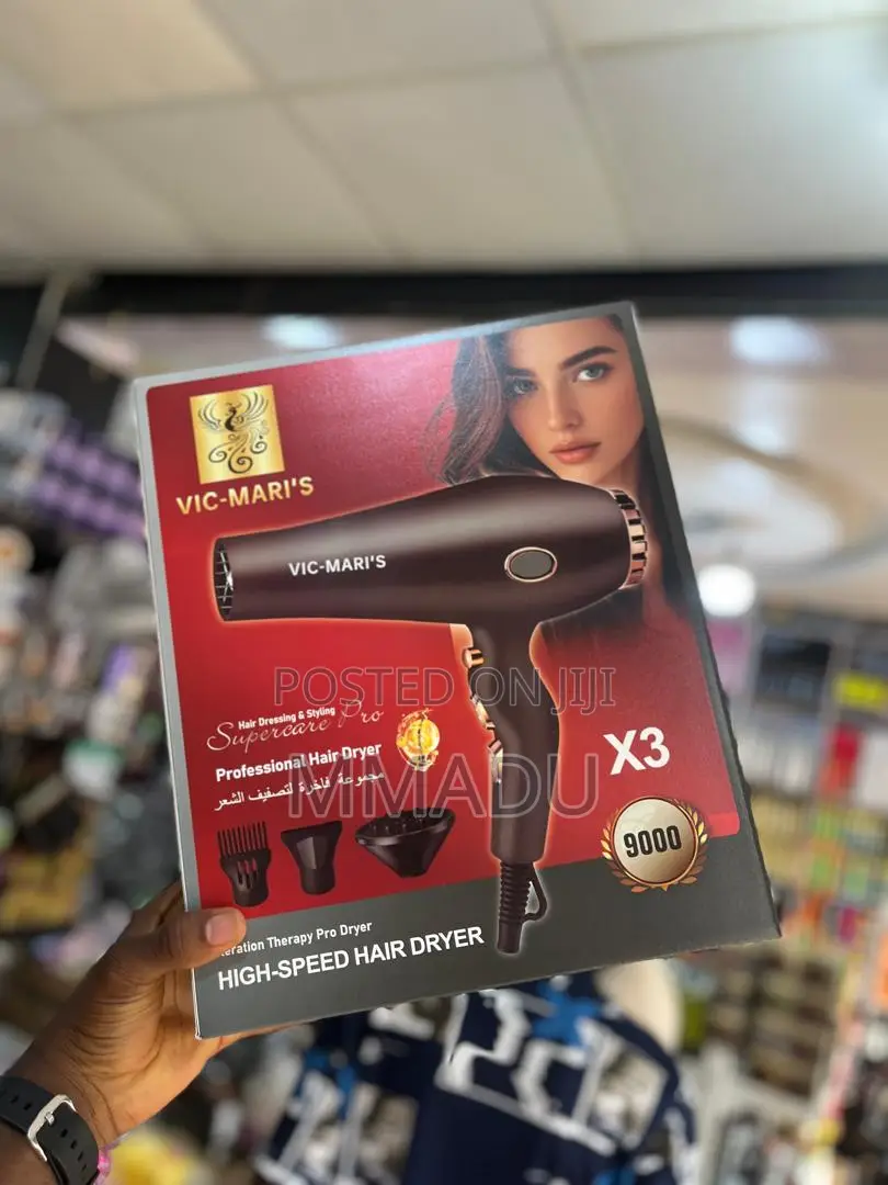 9000 Watts VIC-MARI’s HIGH-SPEED HAIR DRYER