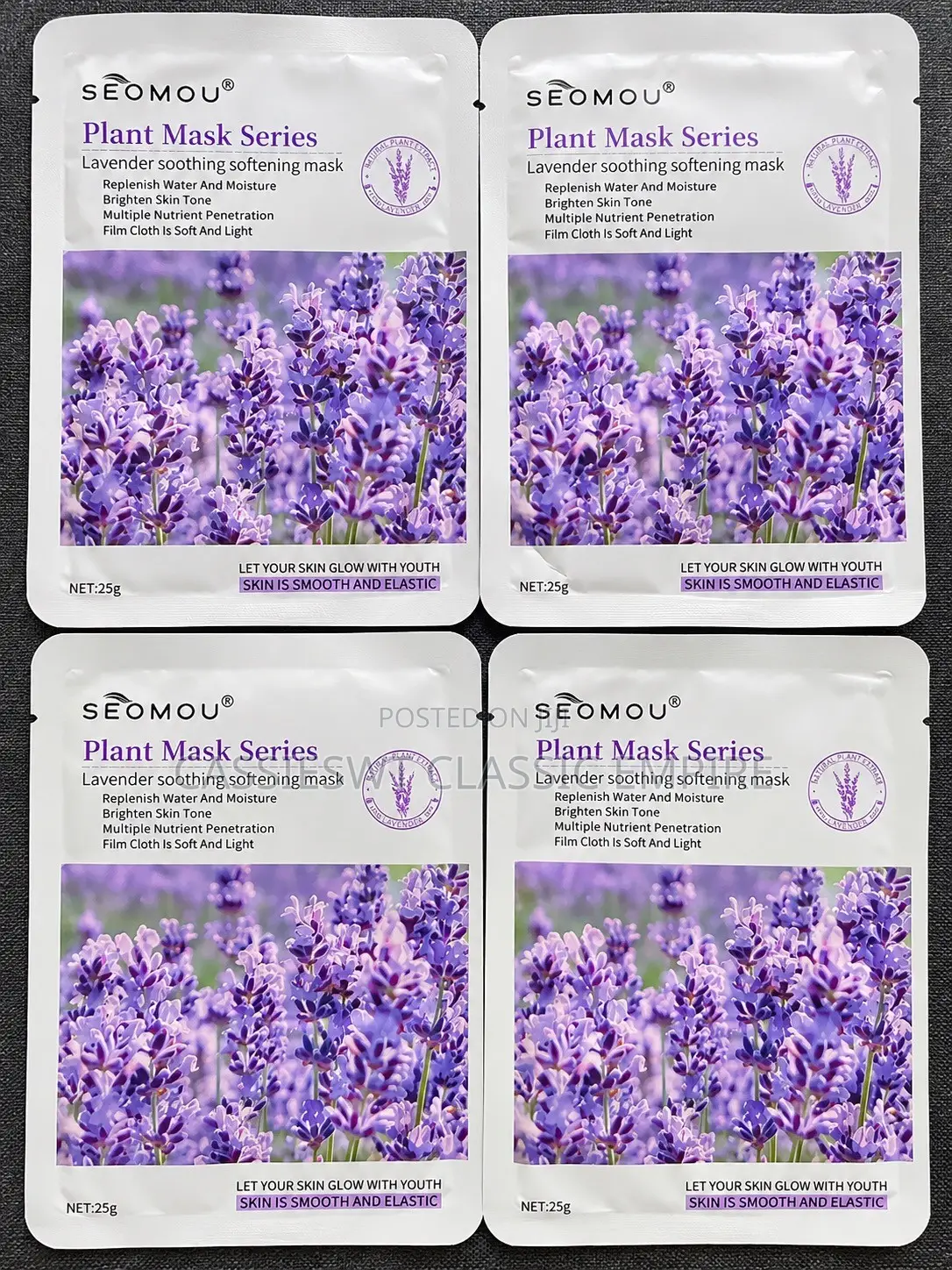SEOMOU Lavender Plant Mask Series – Soothing & Moisturizing Face Mask