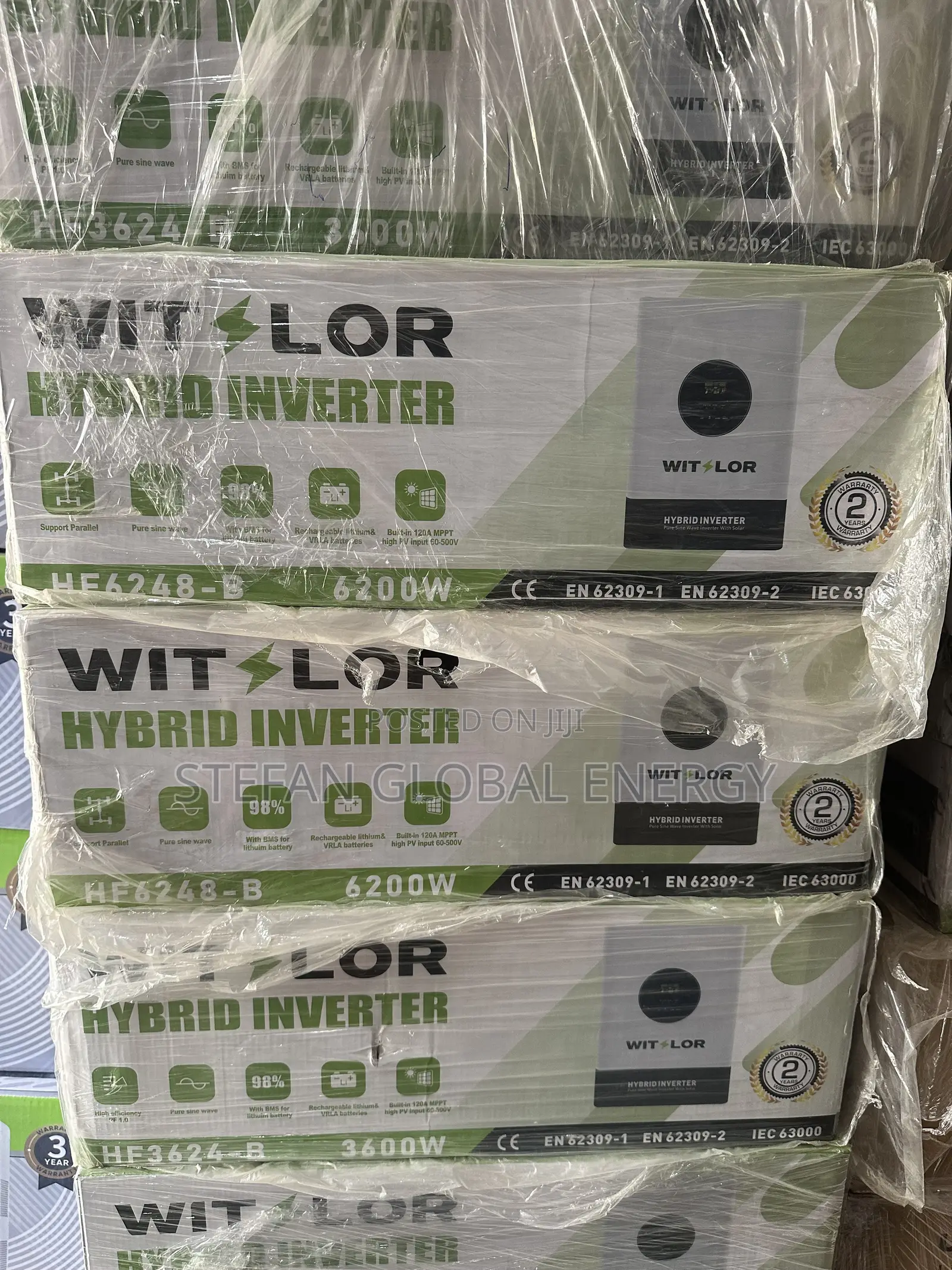 6.2kav .48v WITLoR Pure Sine Wave Hybrid Inverter With 120ah MPPT