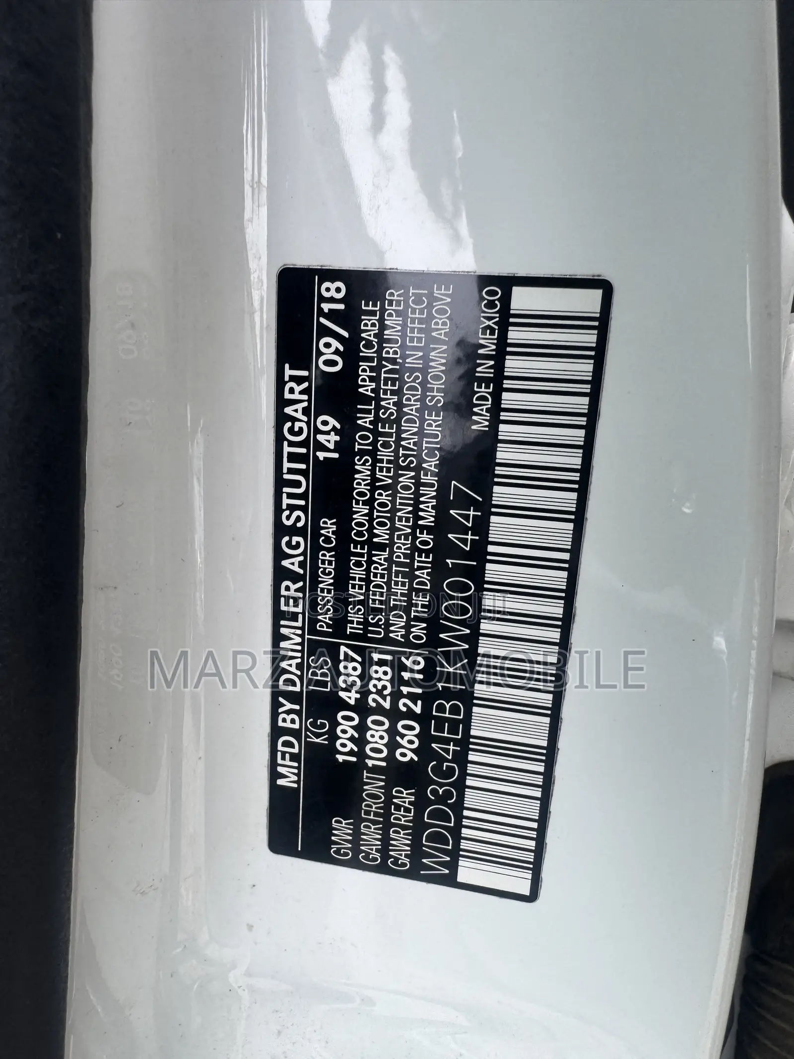 Mercedes-Benz 220 2019 White