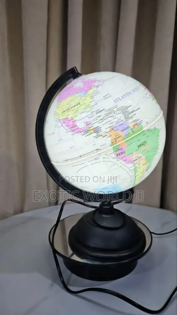 8-Inch Rotating World Globe With Stand