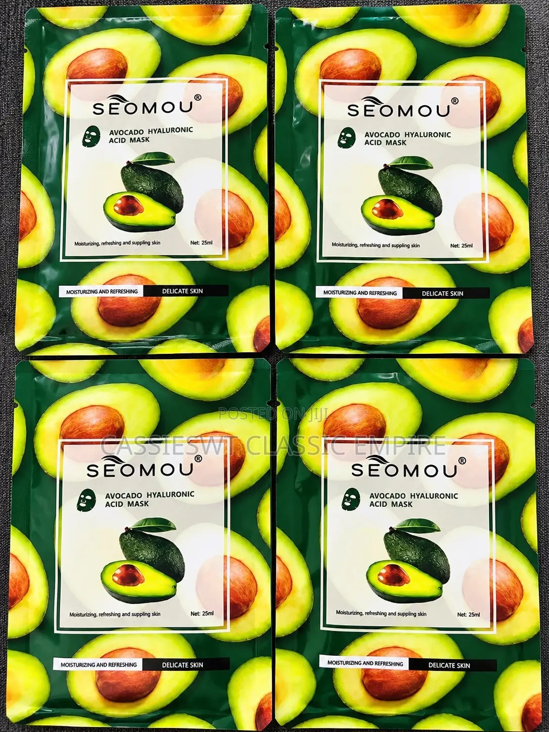 SEOMOU Avocado Hyaluronic Acid Face Mask – Moisturizing Sheet Mask