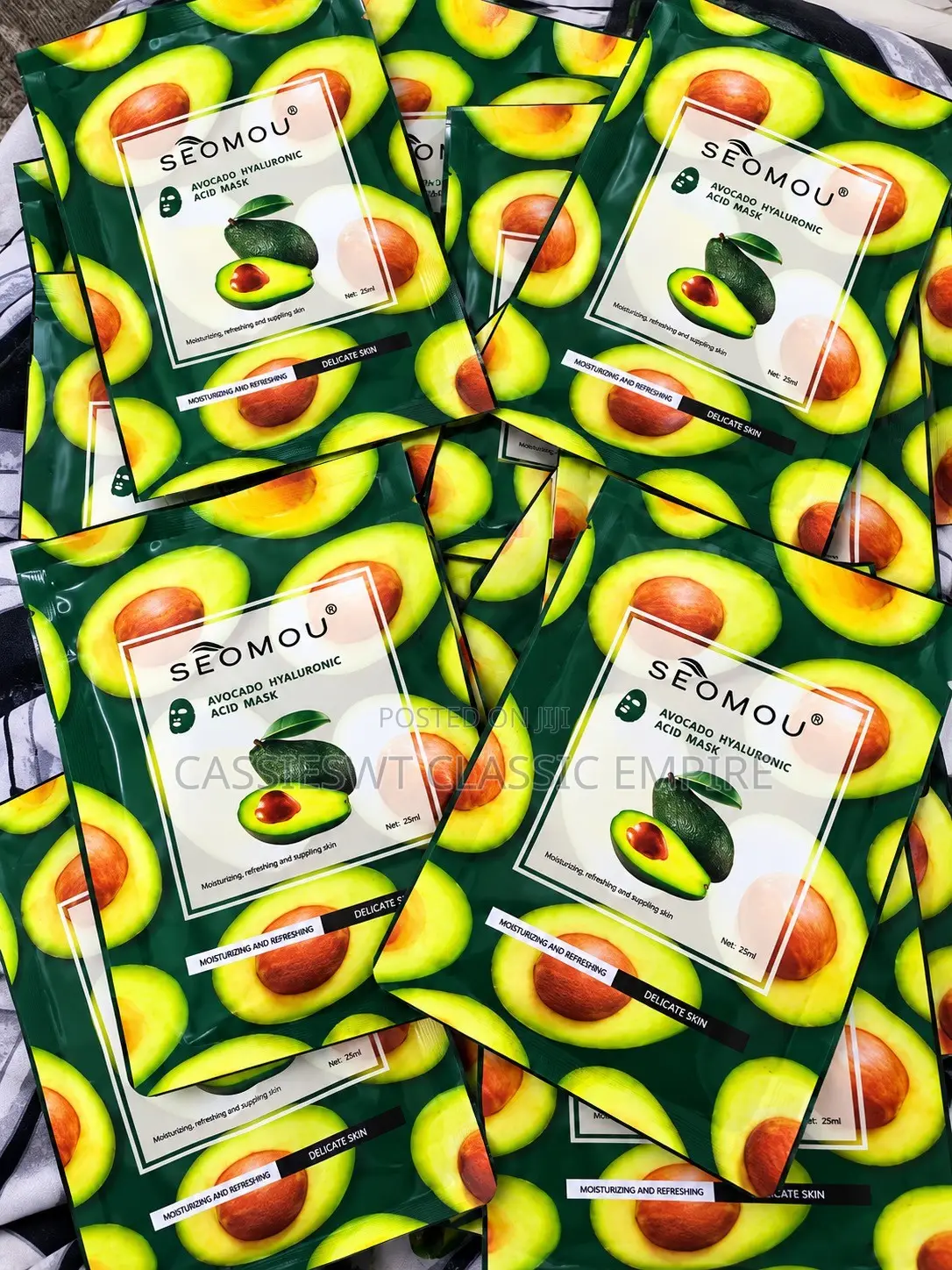 SEOMOU Avocado Hyaluronic Acid Face Mask – Moisturizing Sheet Mask