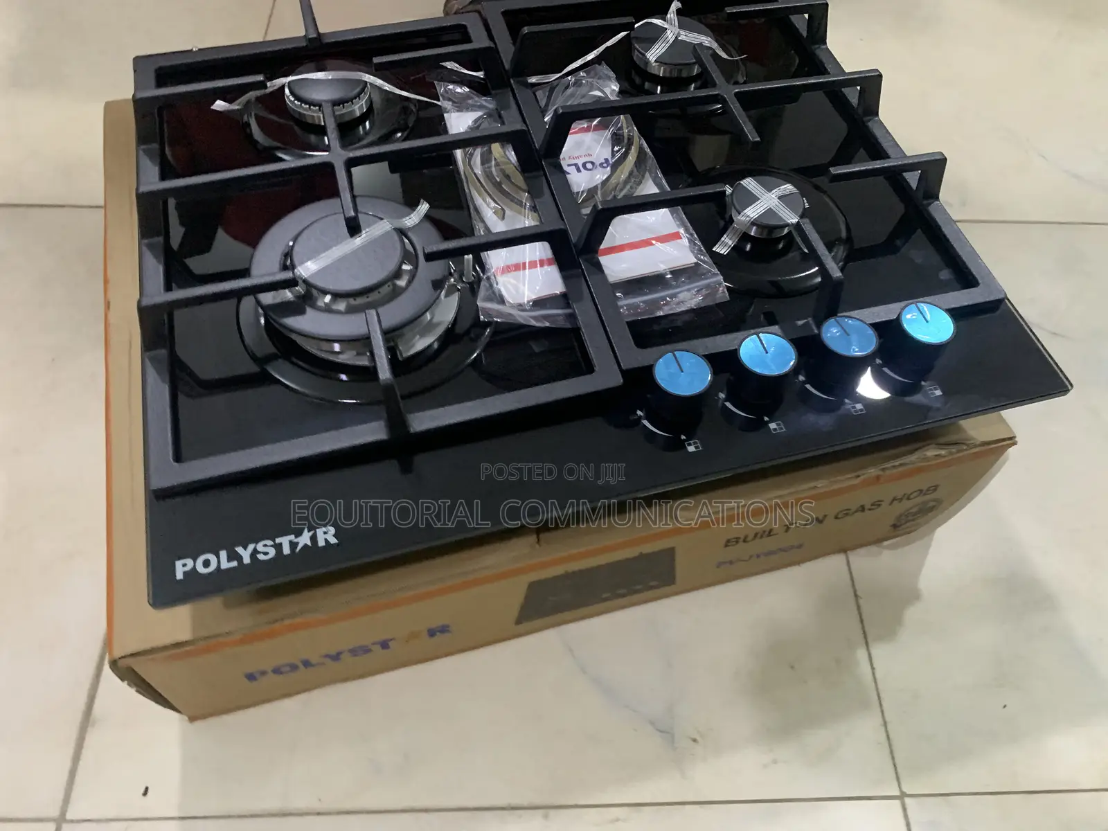 Polystar 4 Burner Built-in Gas Hob PV-JY60G4 – Modern Kitchen Cooker