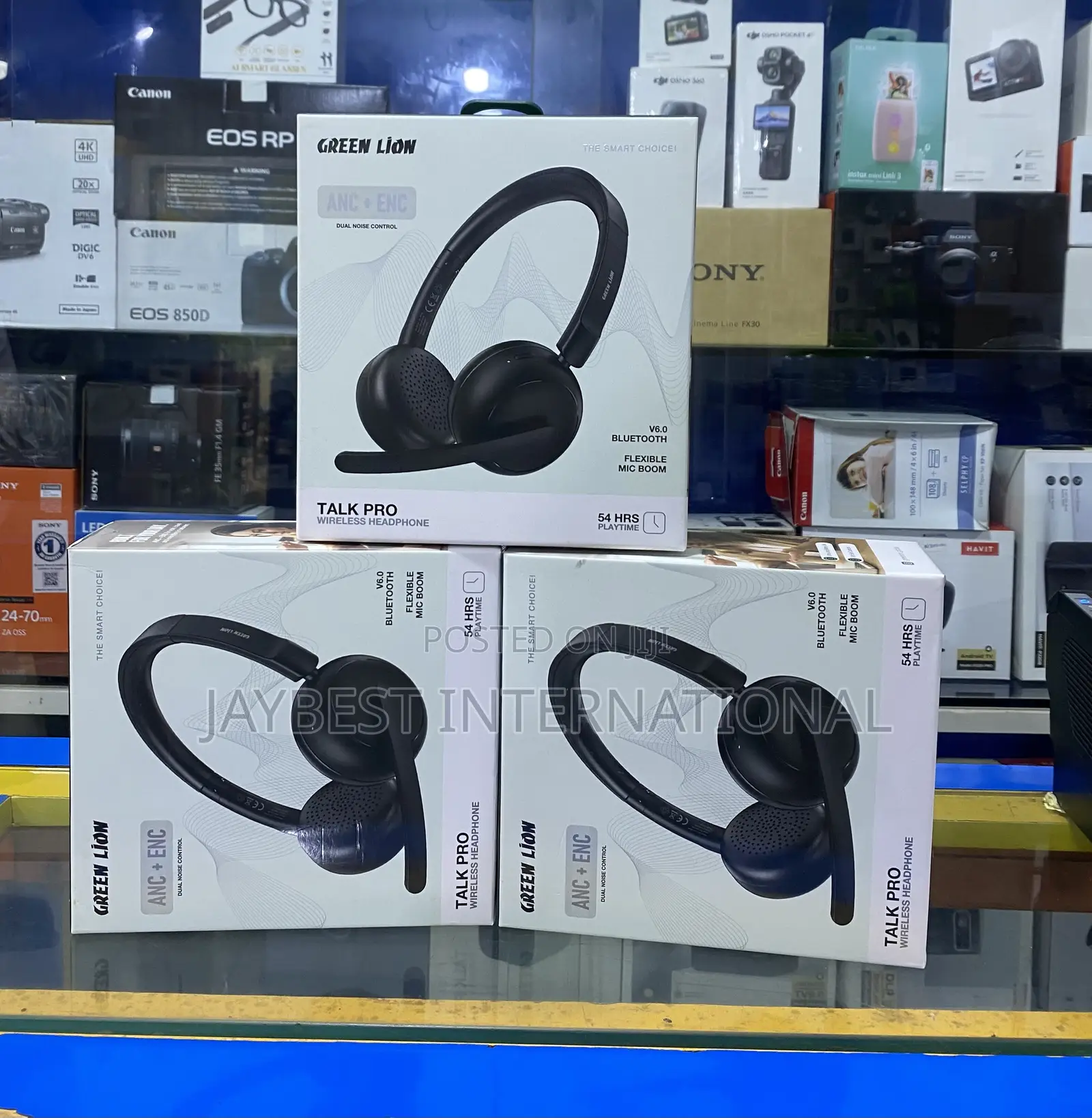 GREEN LION Talk Pro Wireless Headphones With Active Noise Cancellation