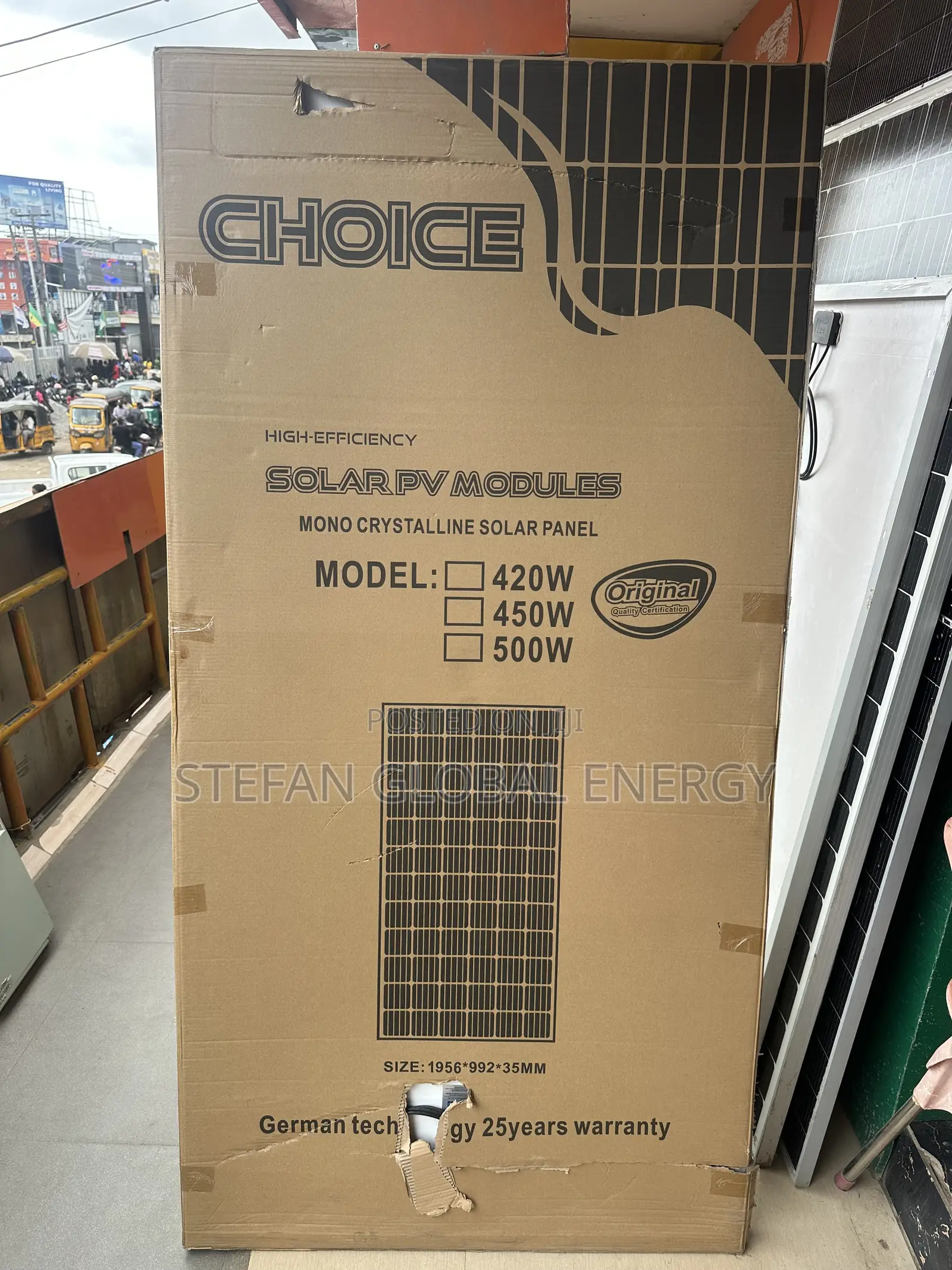 450w High Efficiency Choice Single Face Solar Panel