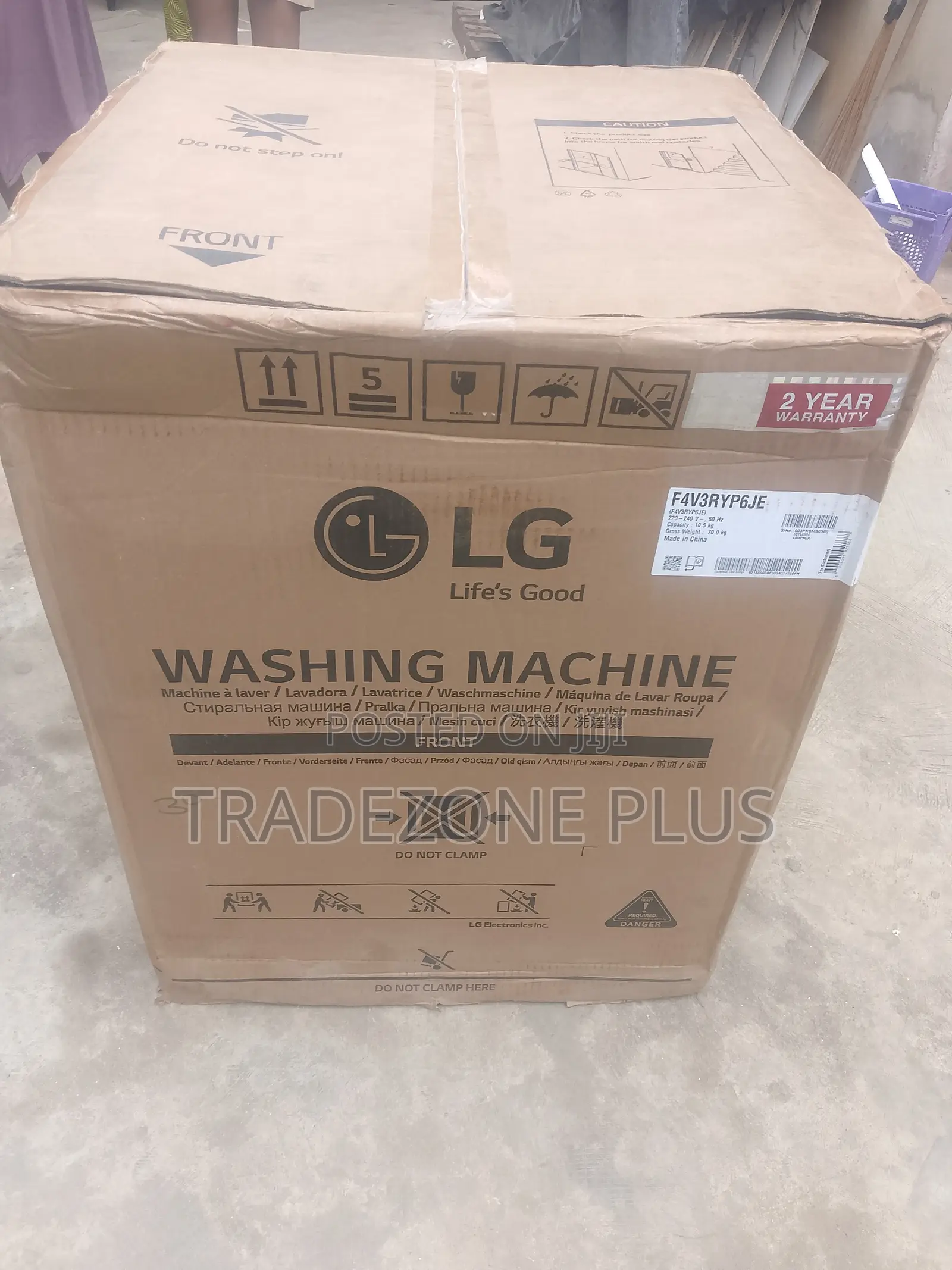LG 10.5kg Front Load Washing Machine