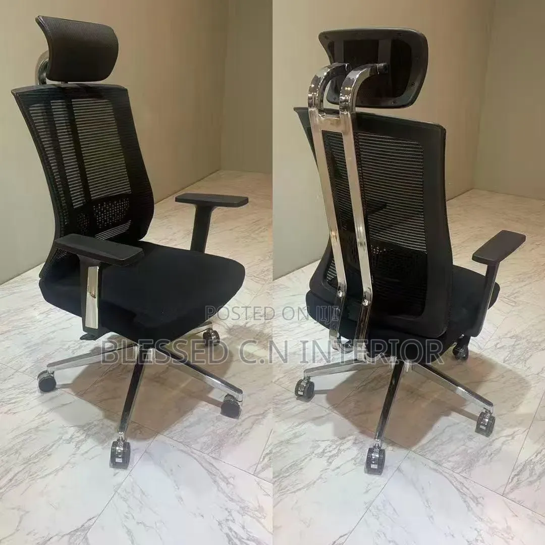 Iron Cross Back Office Chair