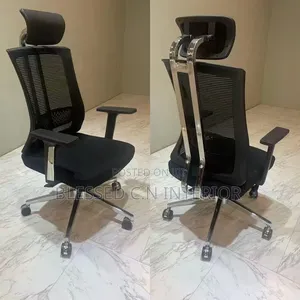 Iron Cross Back Office Chair