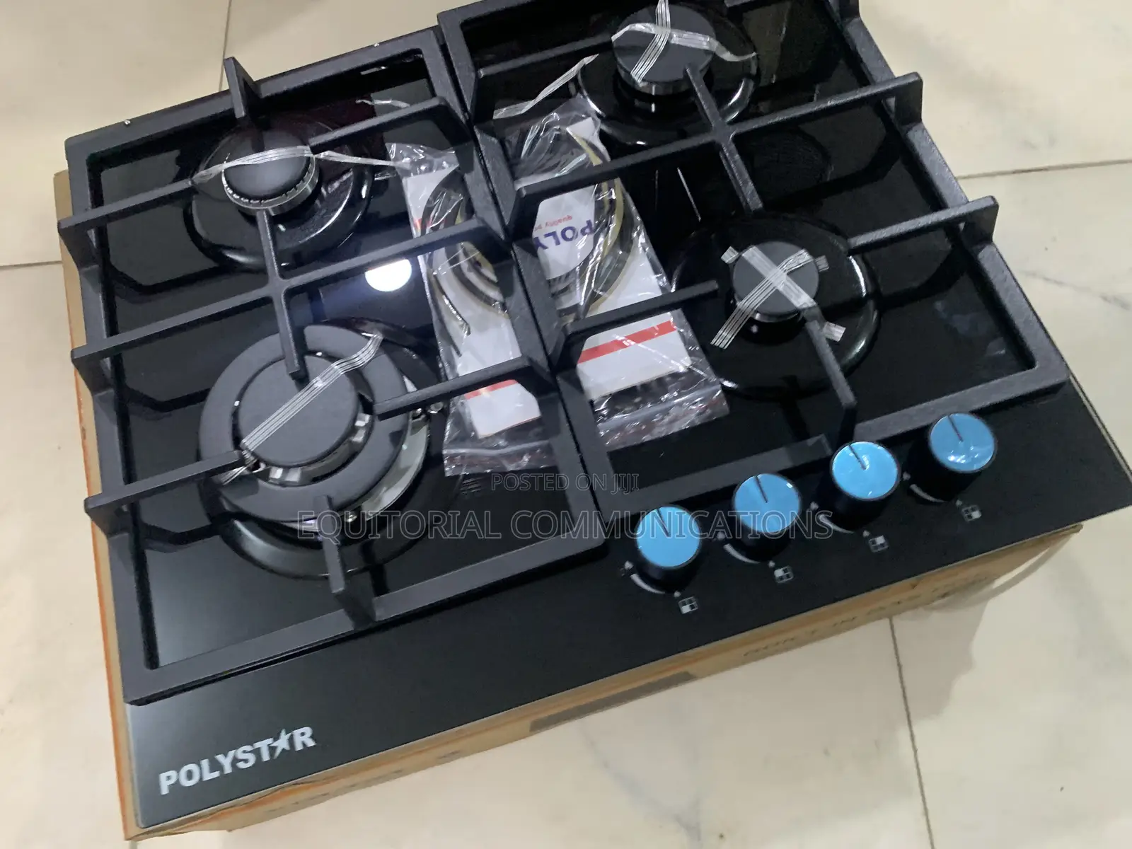 Polystar PV-JY60G4 4-Burner Gas Hob – Sleek Built-in Cooker