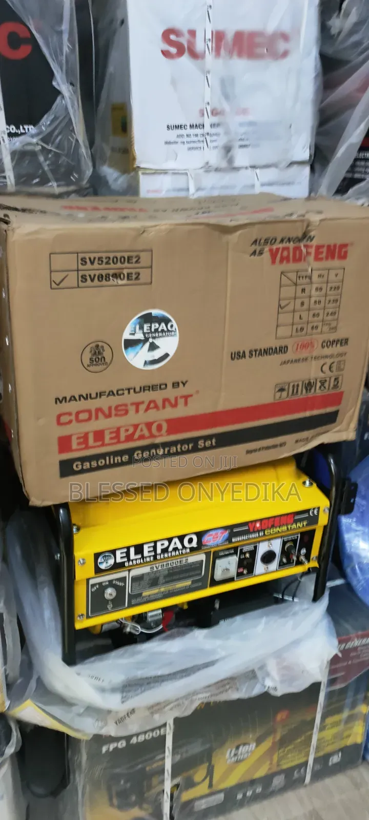 Original Elepaq Constant SV8800E2 Petrol Generator